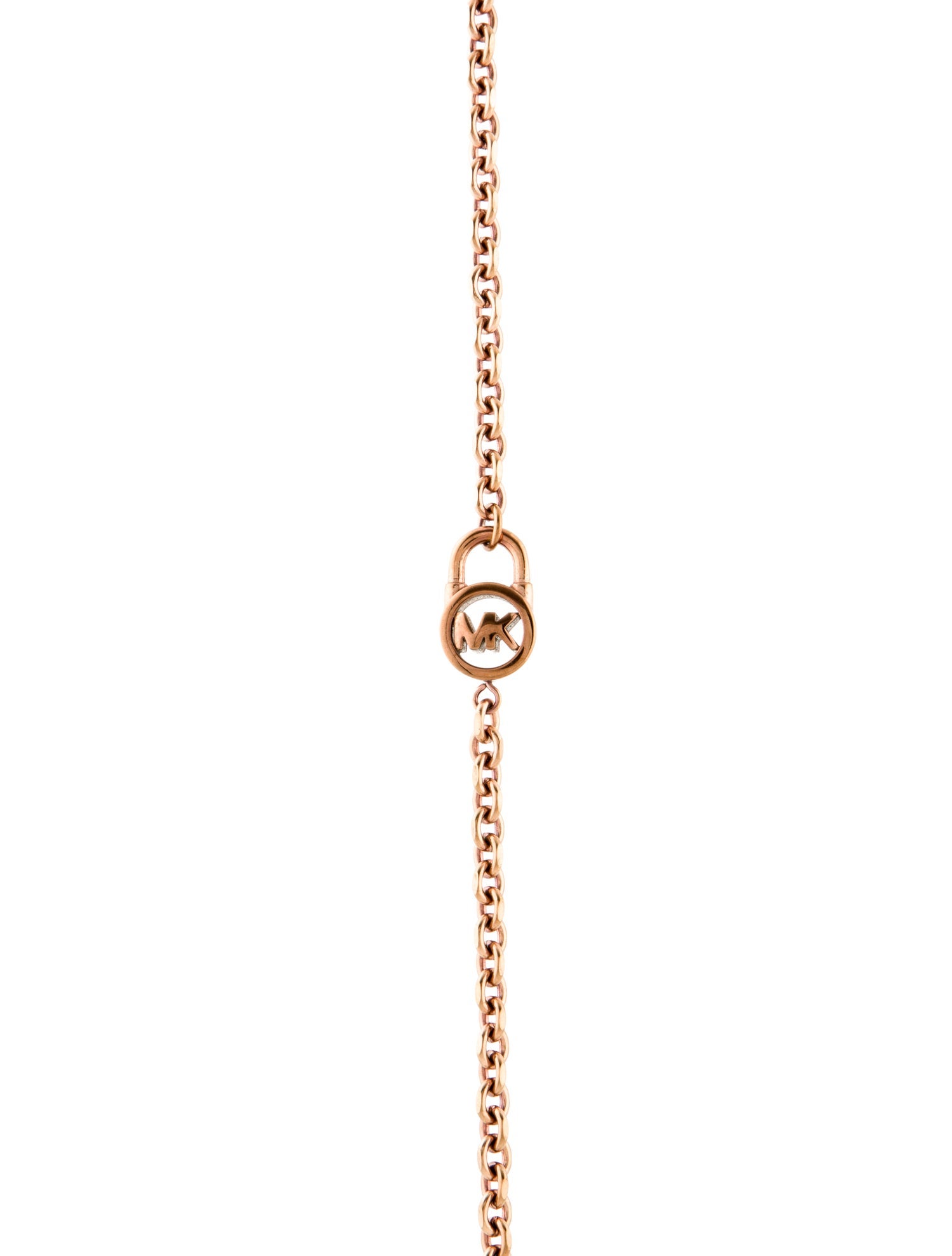 Michael Kors Crystal Padlock Necklace