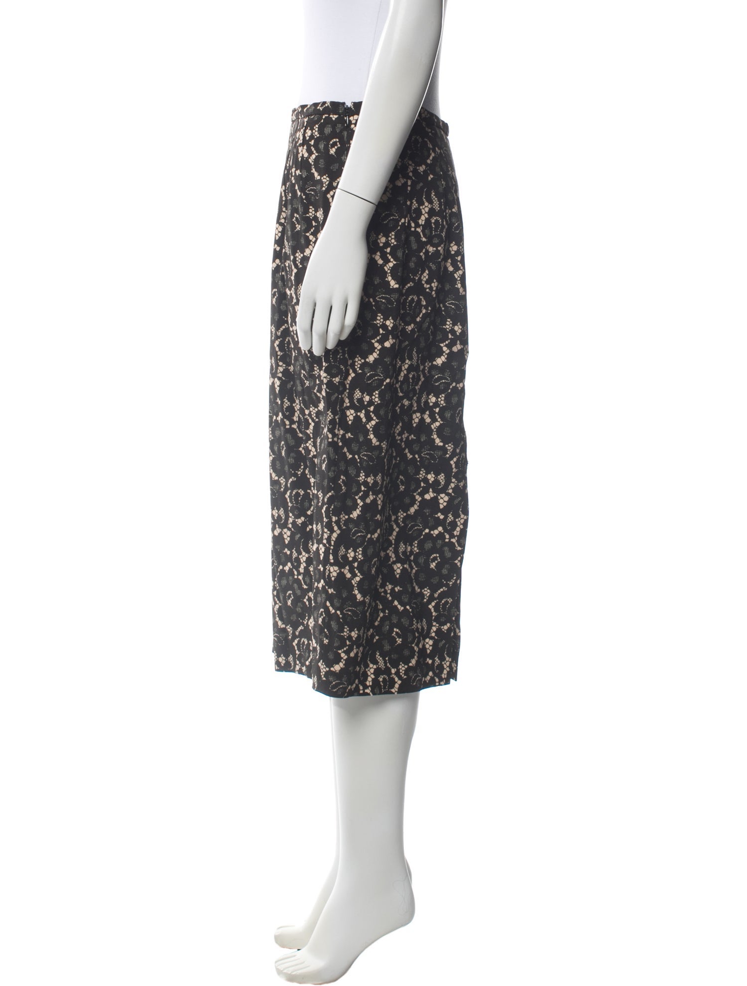 Michael Kors Lace Pattern Knee-Length Skirt