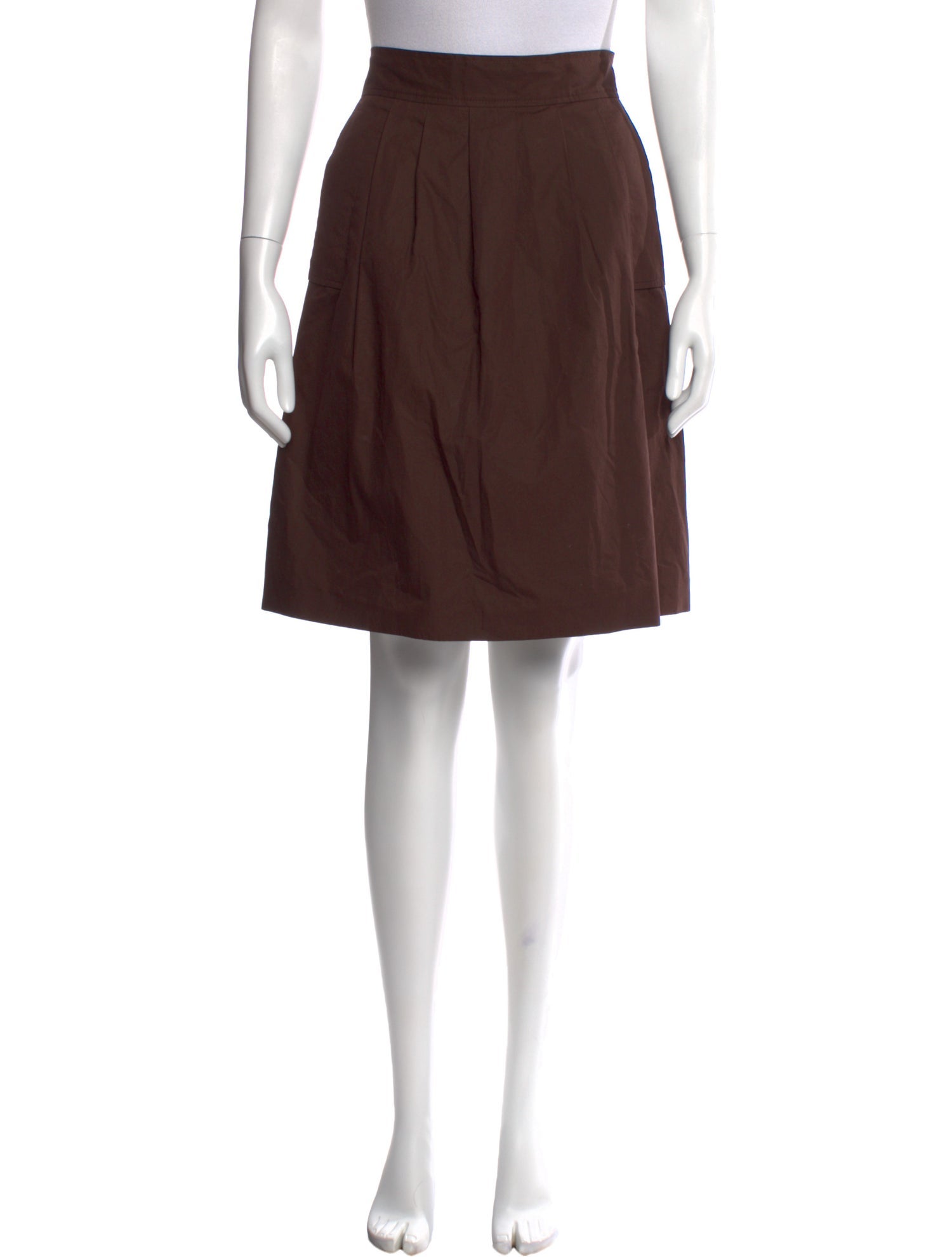 Michael Kors Pleated Accents Knee-Length Skirt