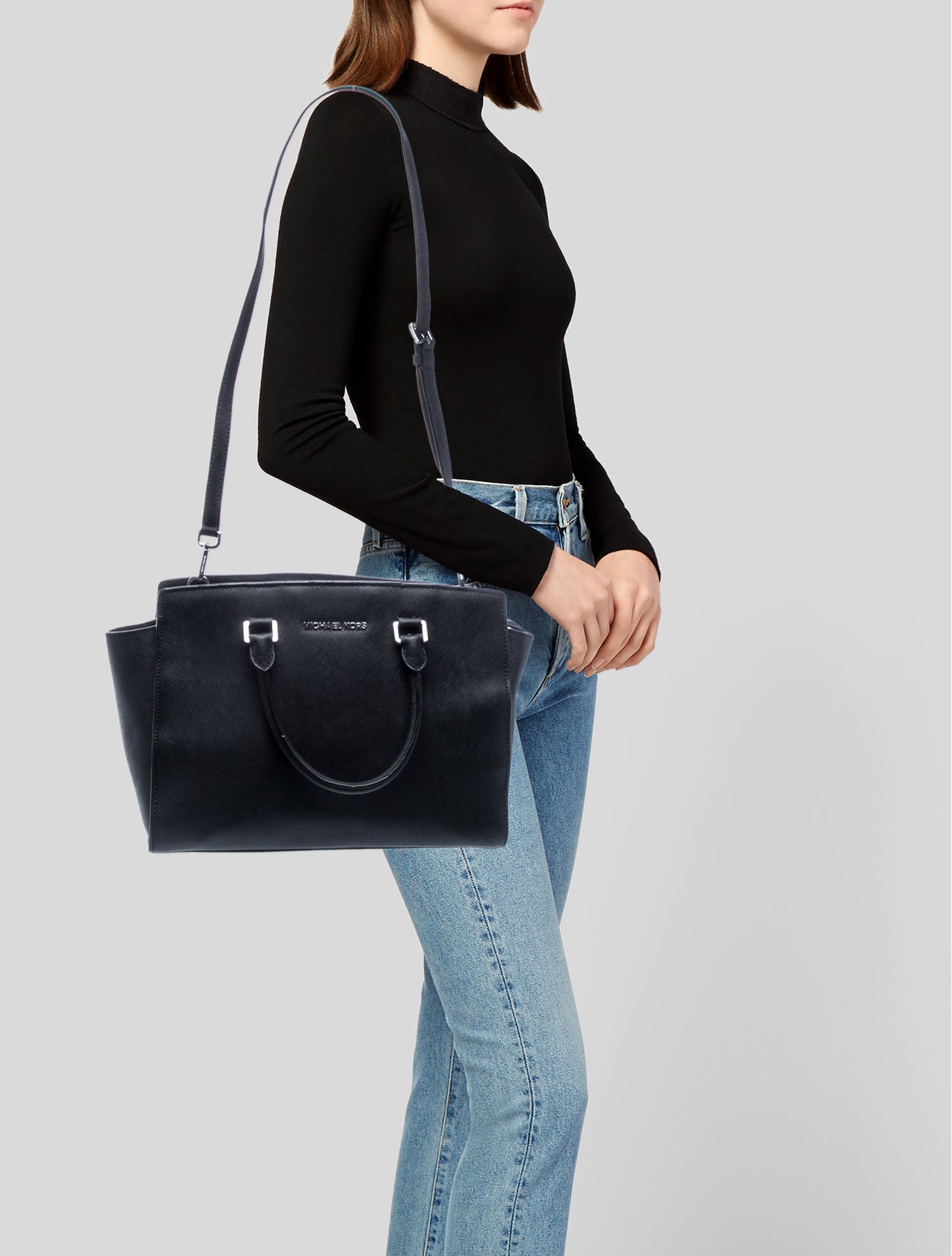 Michael Michael Kors Saffiano Leather Shoulder Bag