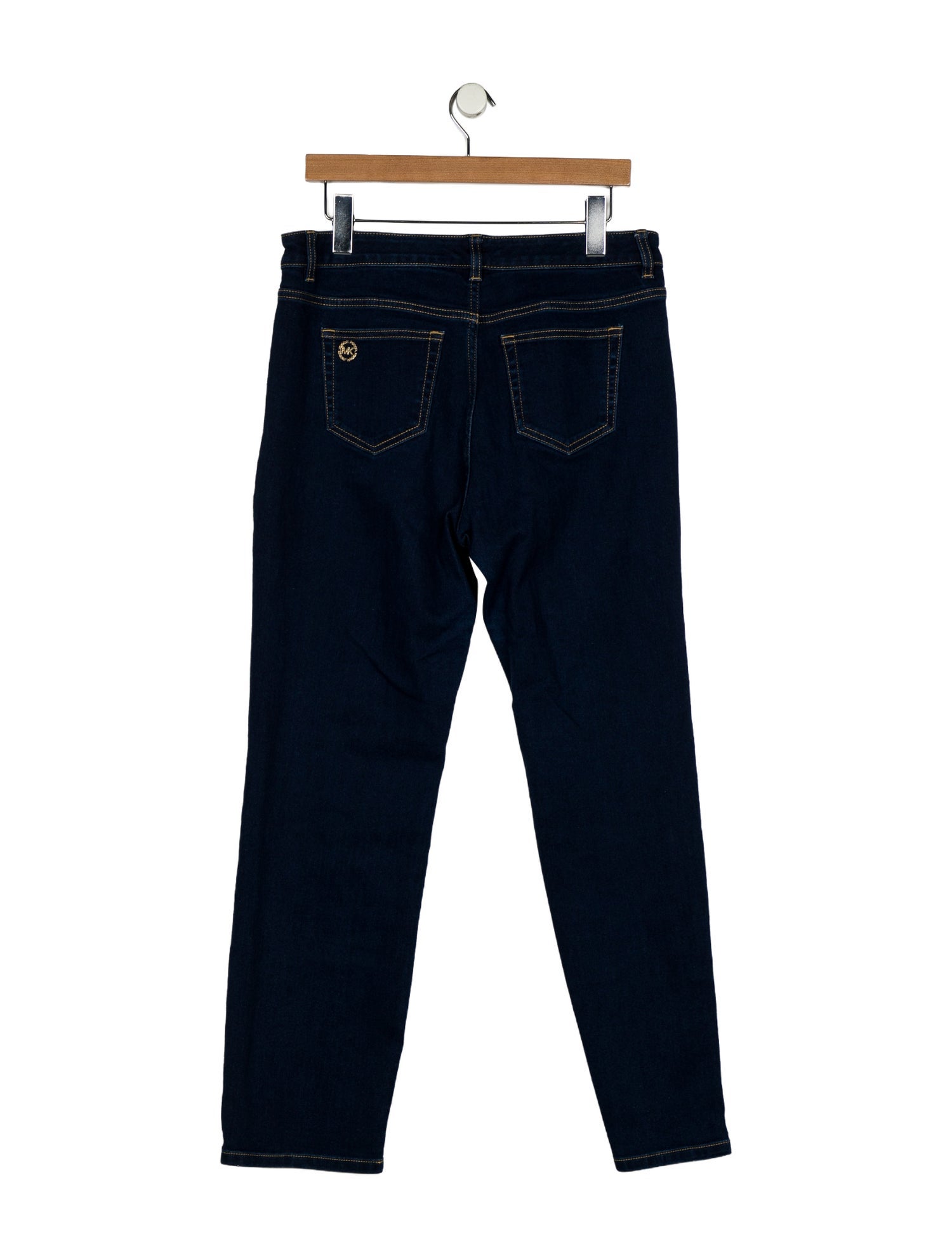 Michael Kors High-Rise Straight Leg Jeans