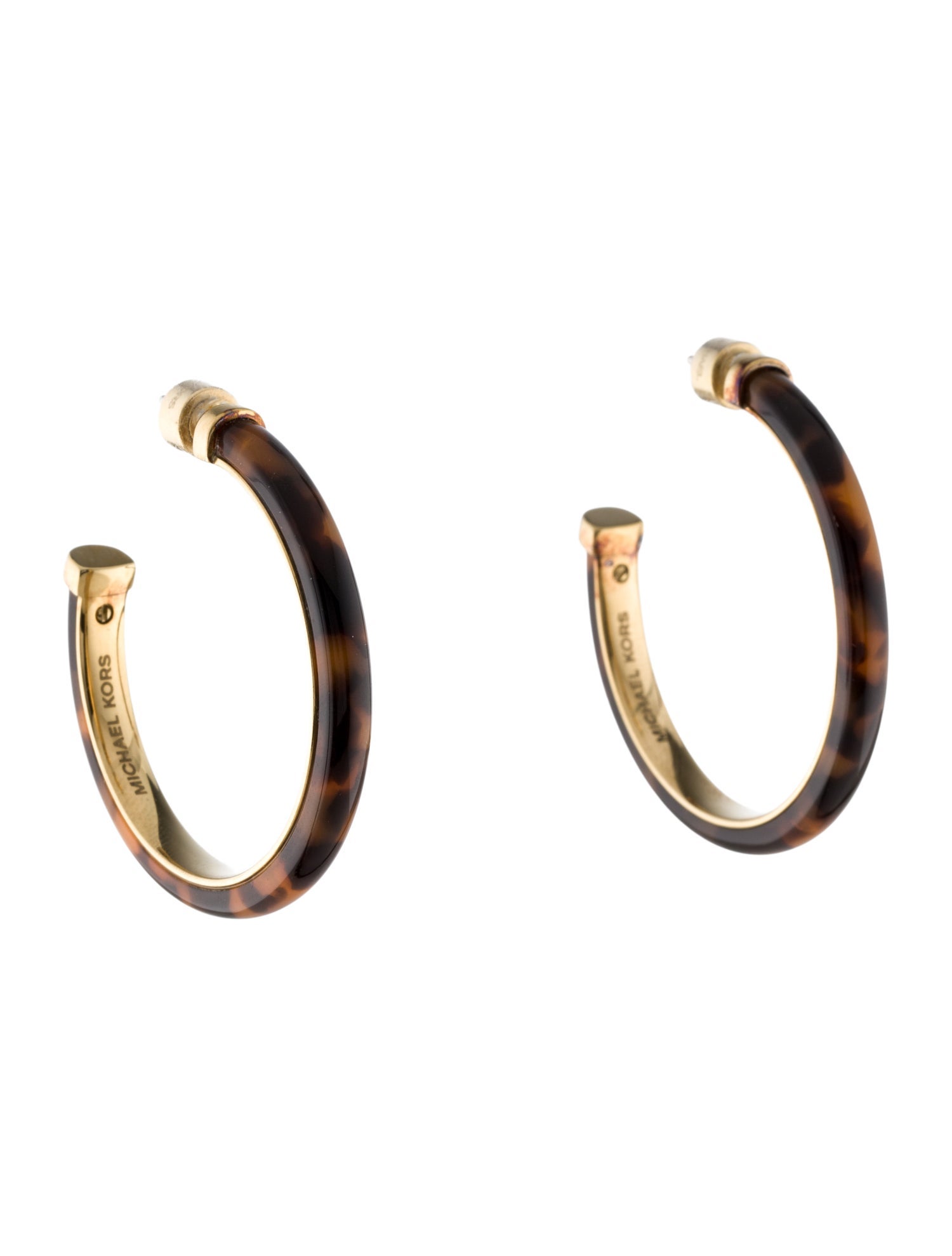 Michael Kors Acrylic Hoop Earrings