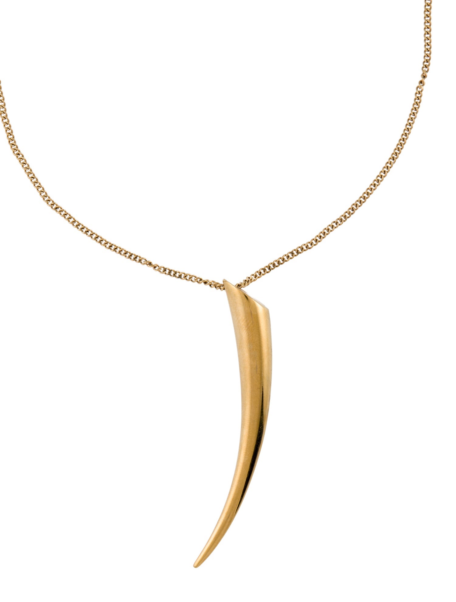 Michael Kors Long Horn Pendant Necklace