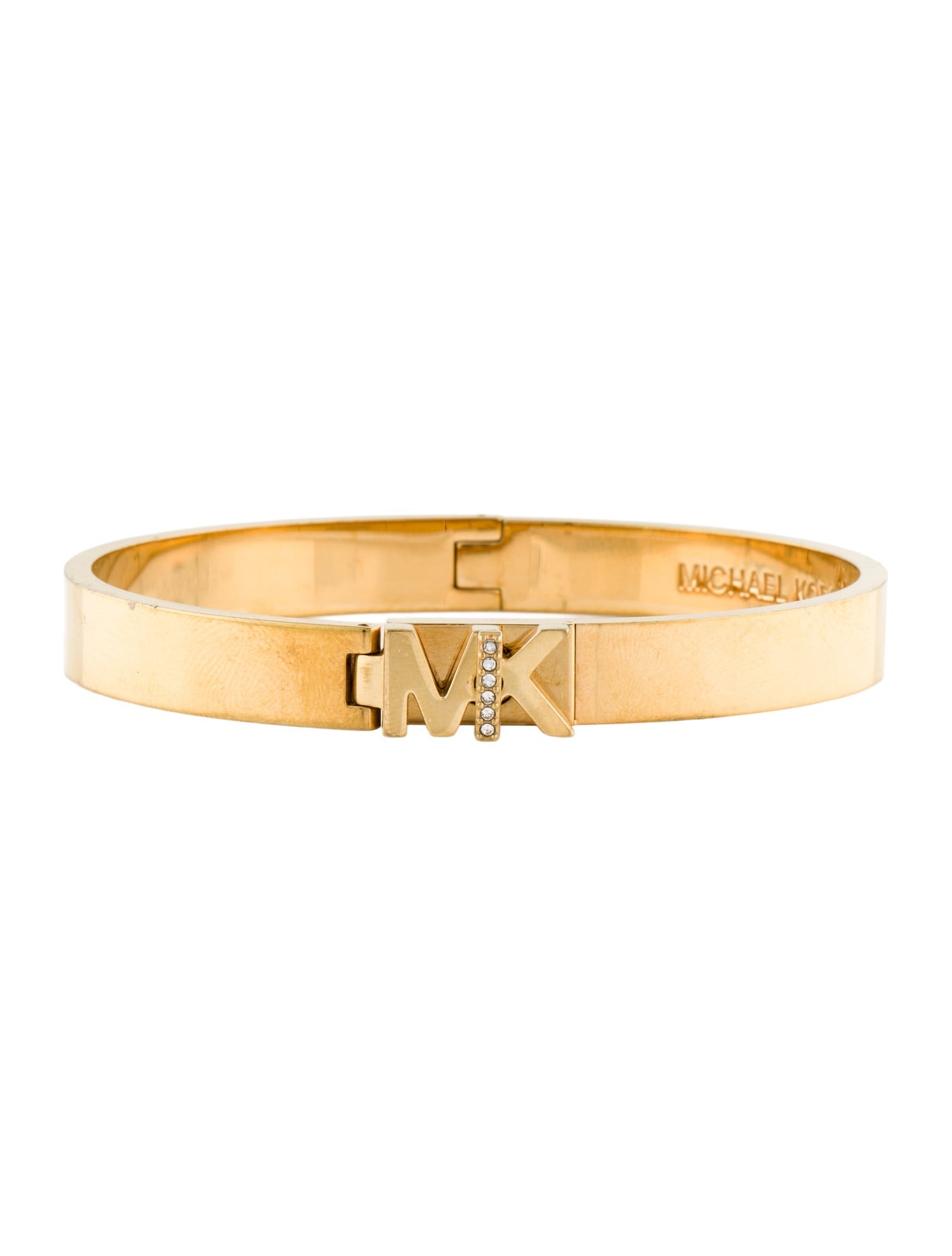 Michael Kors Crystal Logo Bangle Bracelet