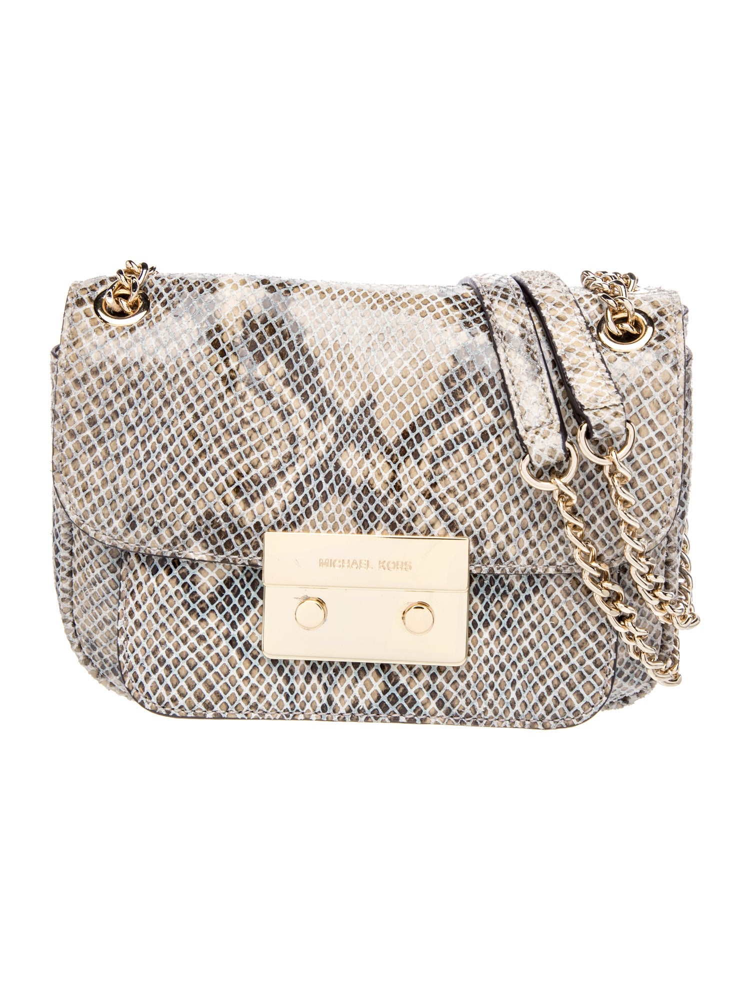 Michael Kors Embossed Leather Minaudière