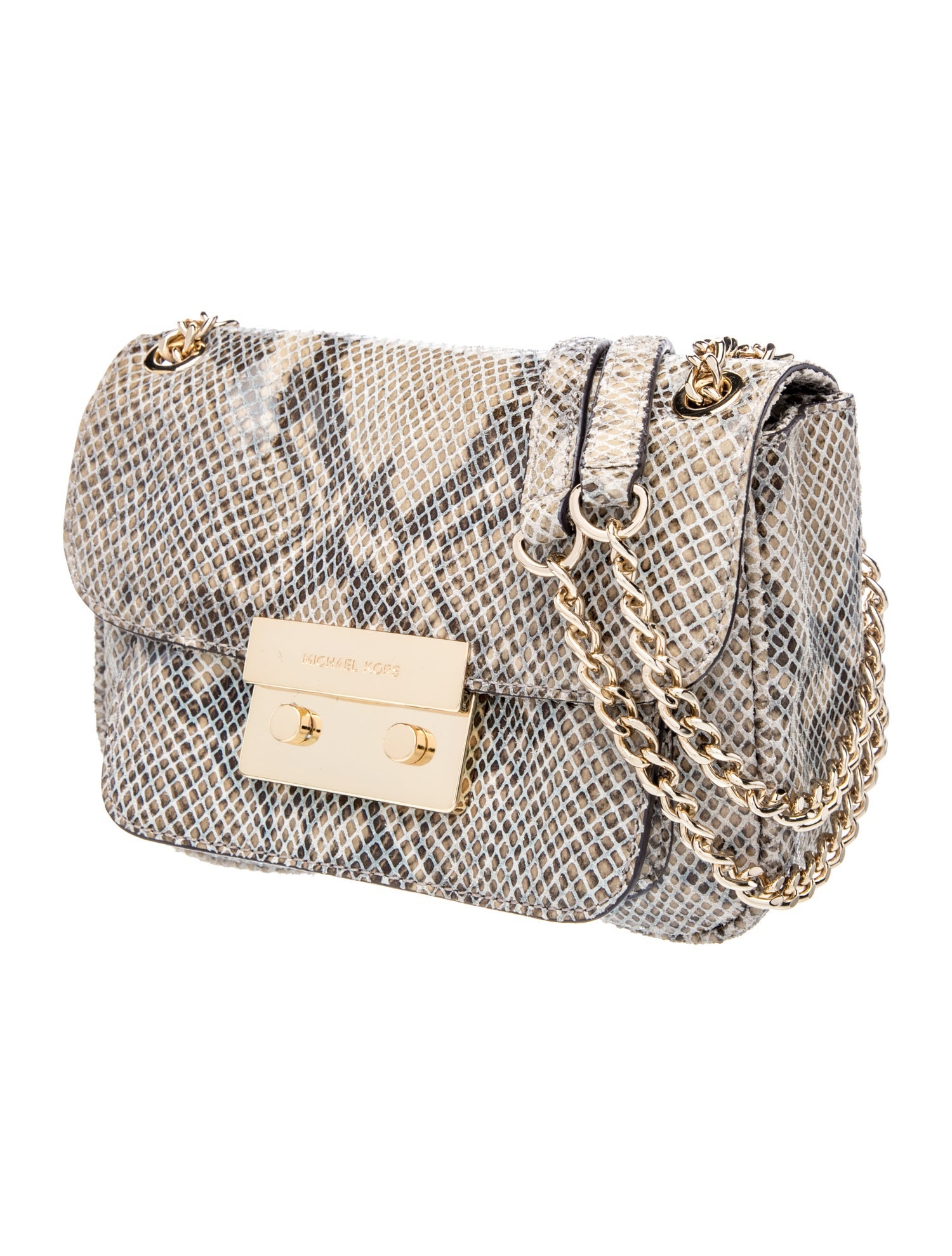 Michael Kors Embossed Leather Minaudière