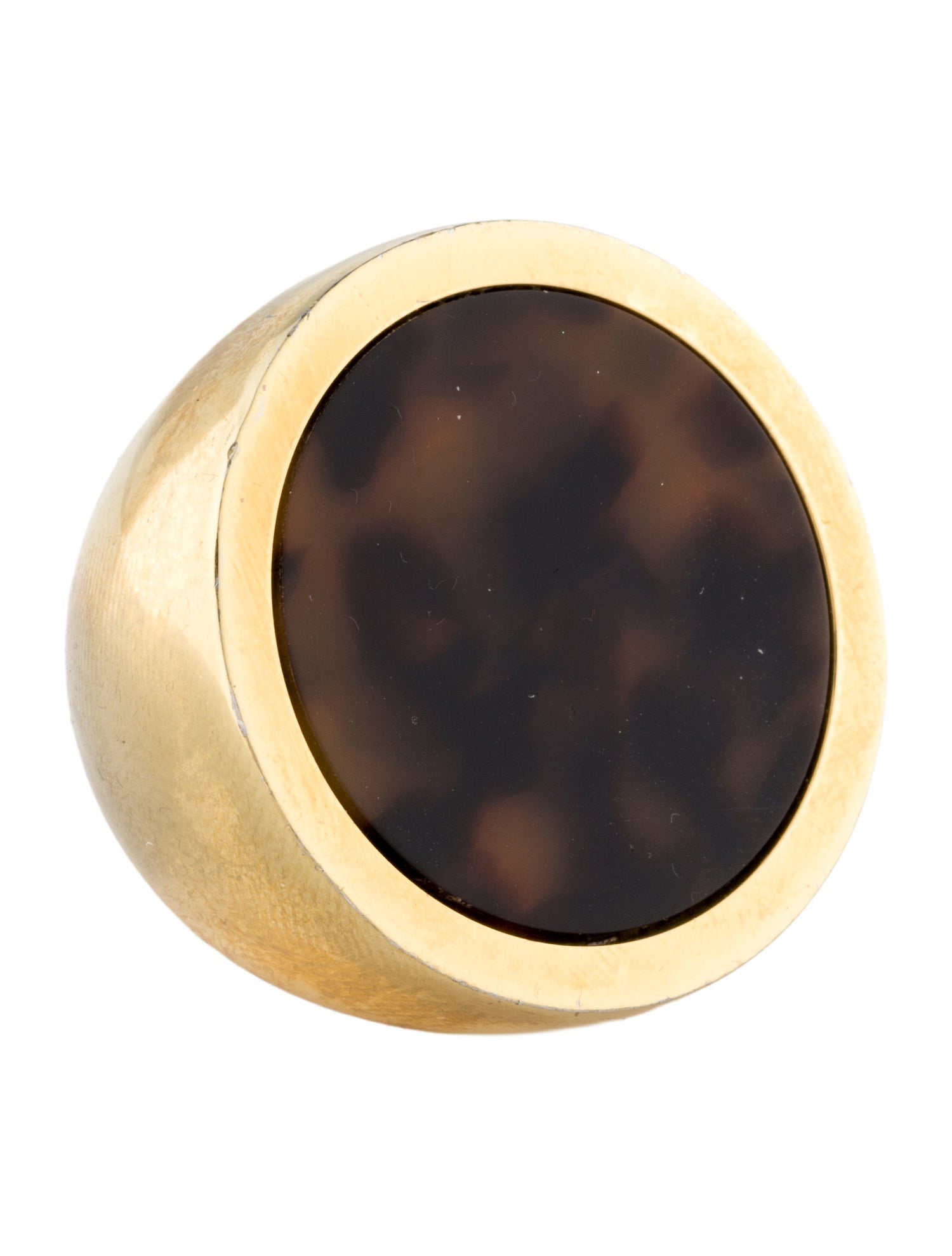 Michael Kors Resin Tortoise Slice Cocktail Ring