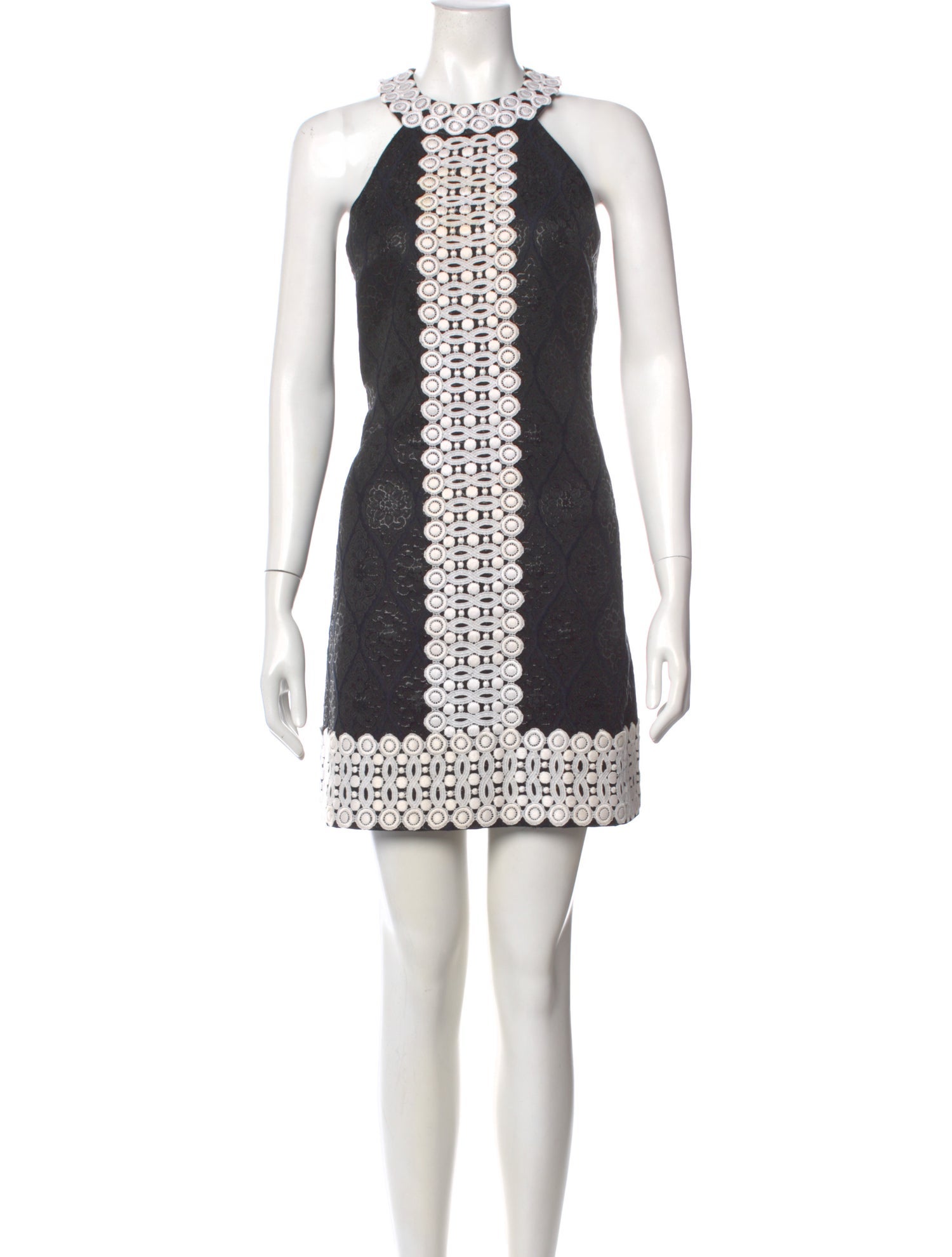 Michael Kors Colorblock Pattern Mini Dress