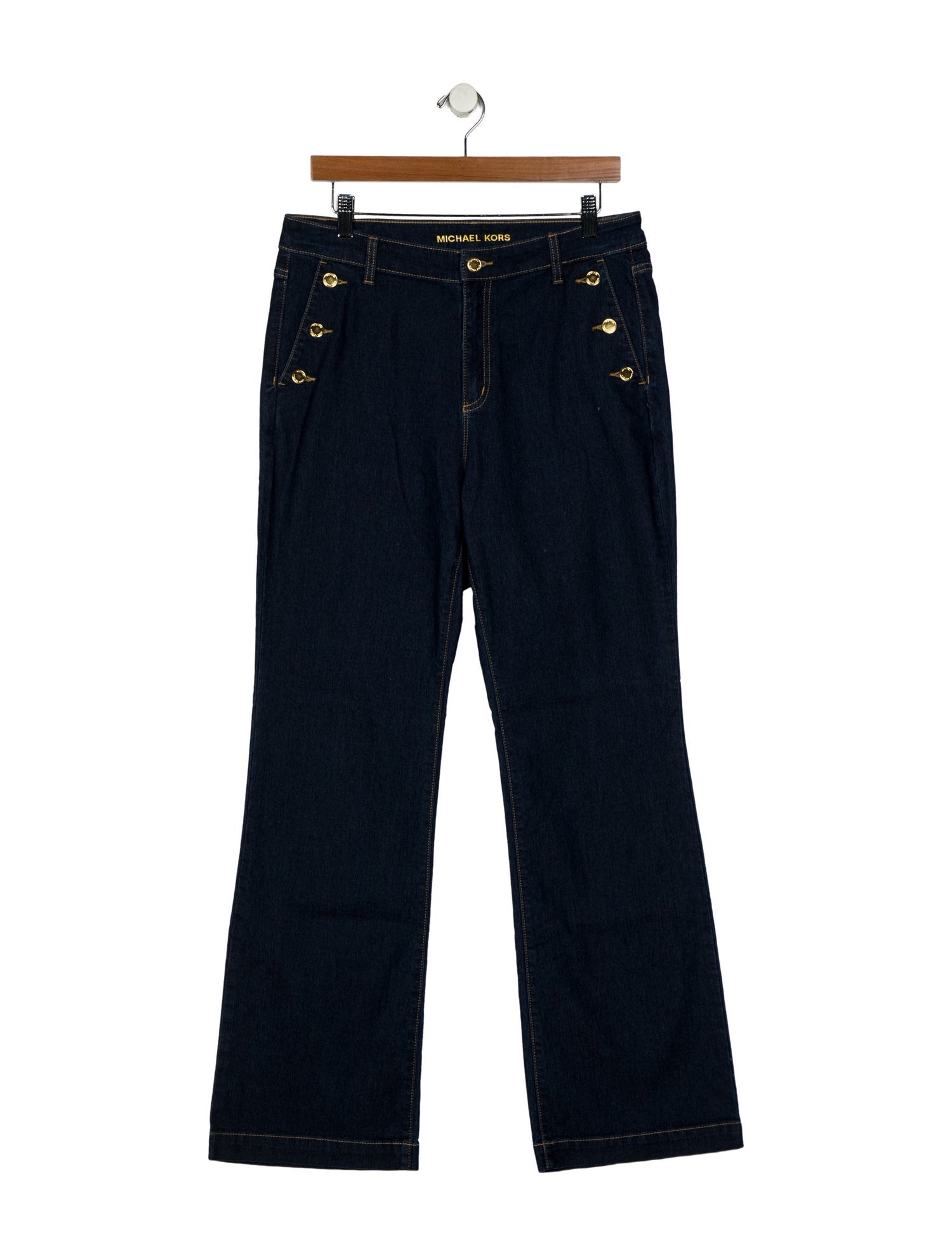 Michael Kors High-Rise Wide Leg Jeans