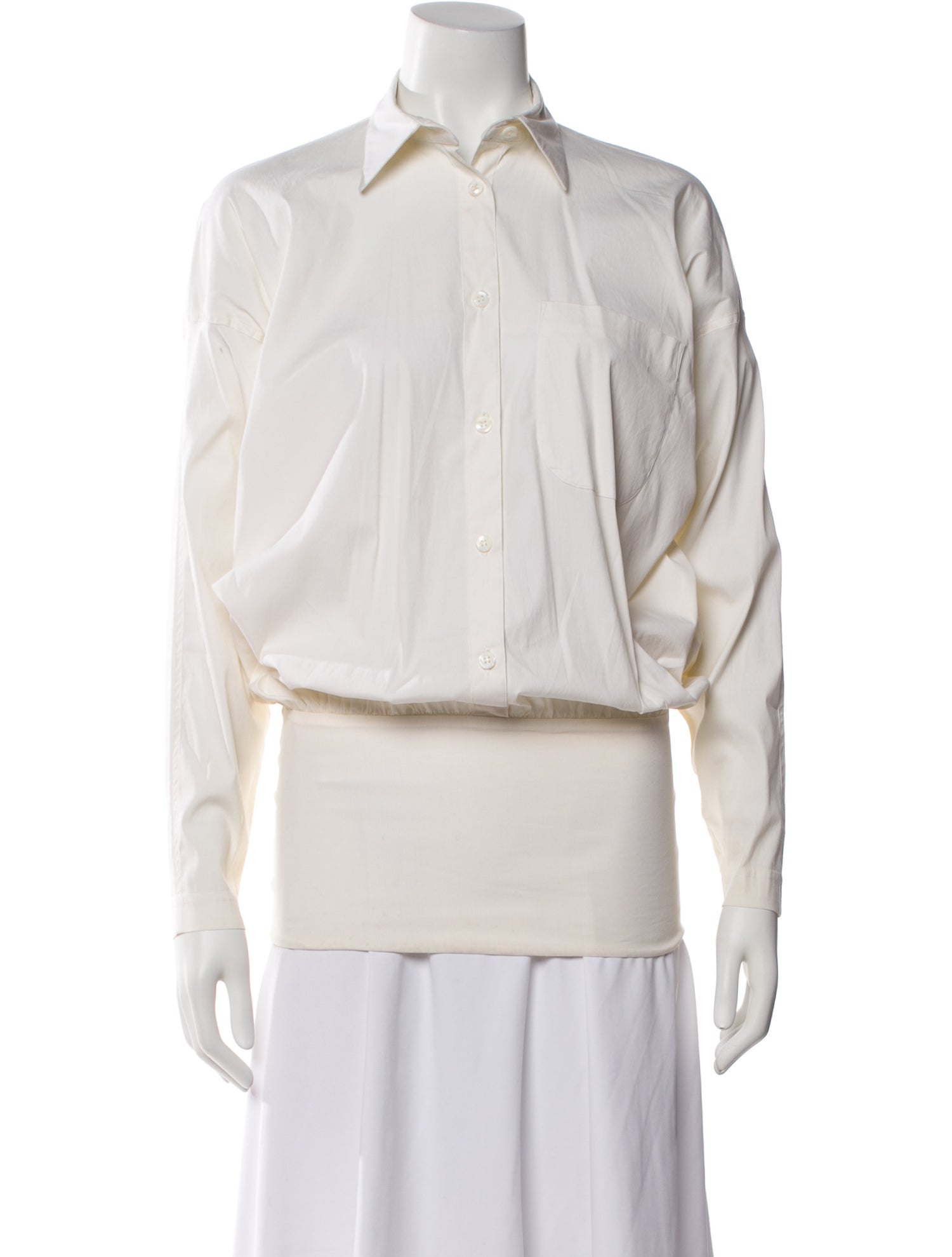 Michael Kors Long Sleeve Button-Up Top