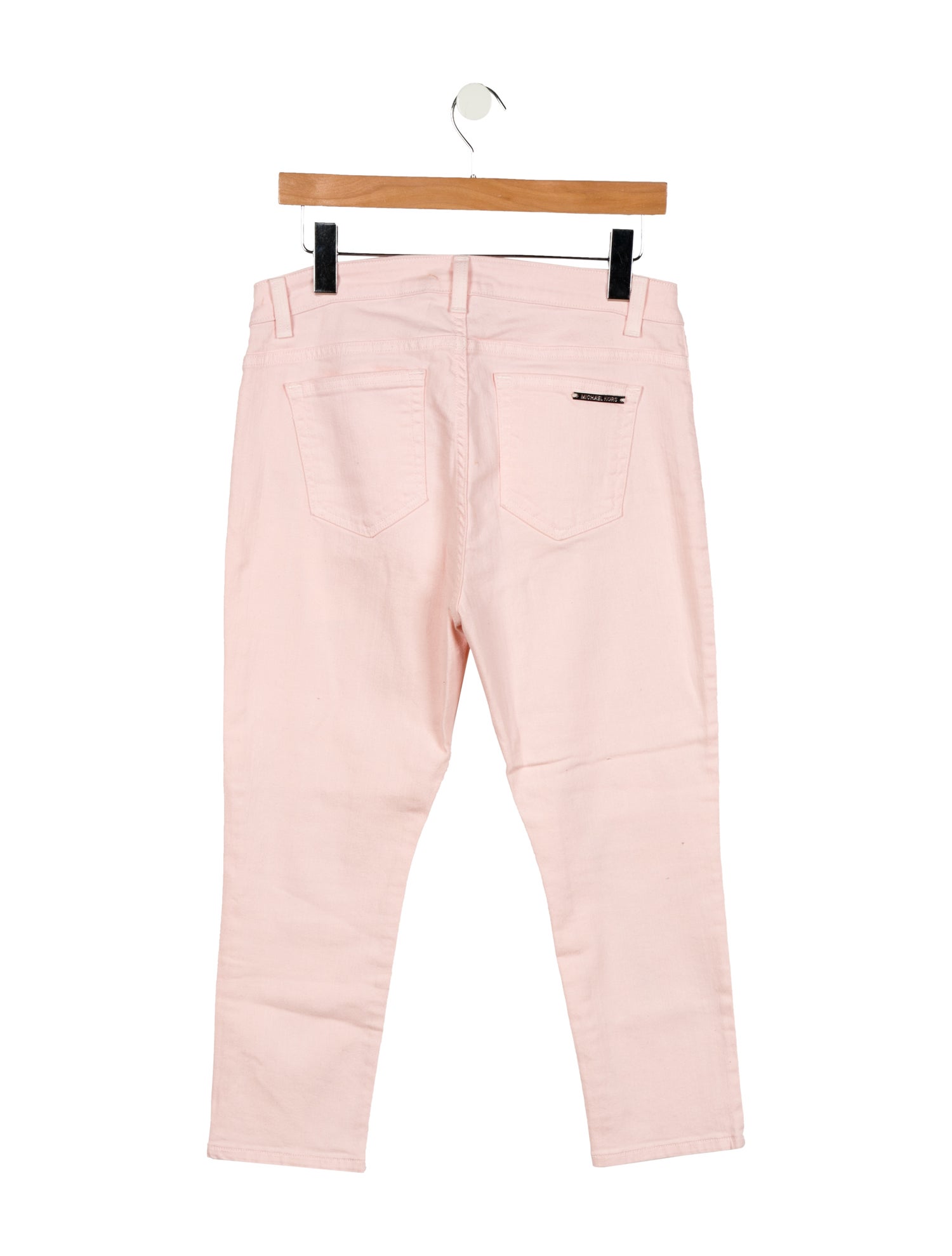 Michael Kors Mid-Rise Straight Leg Jeans