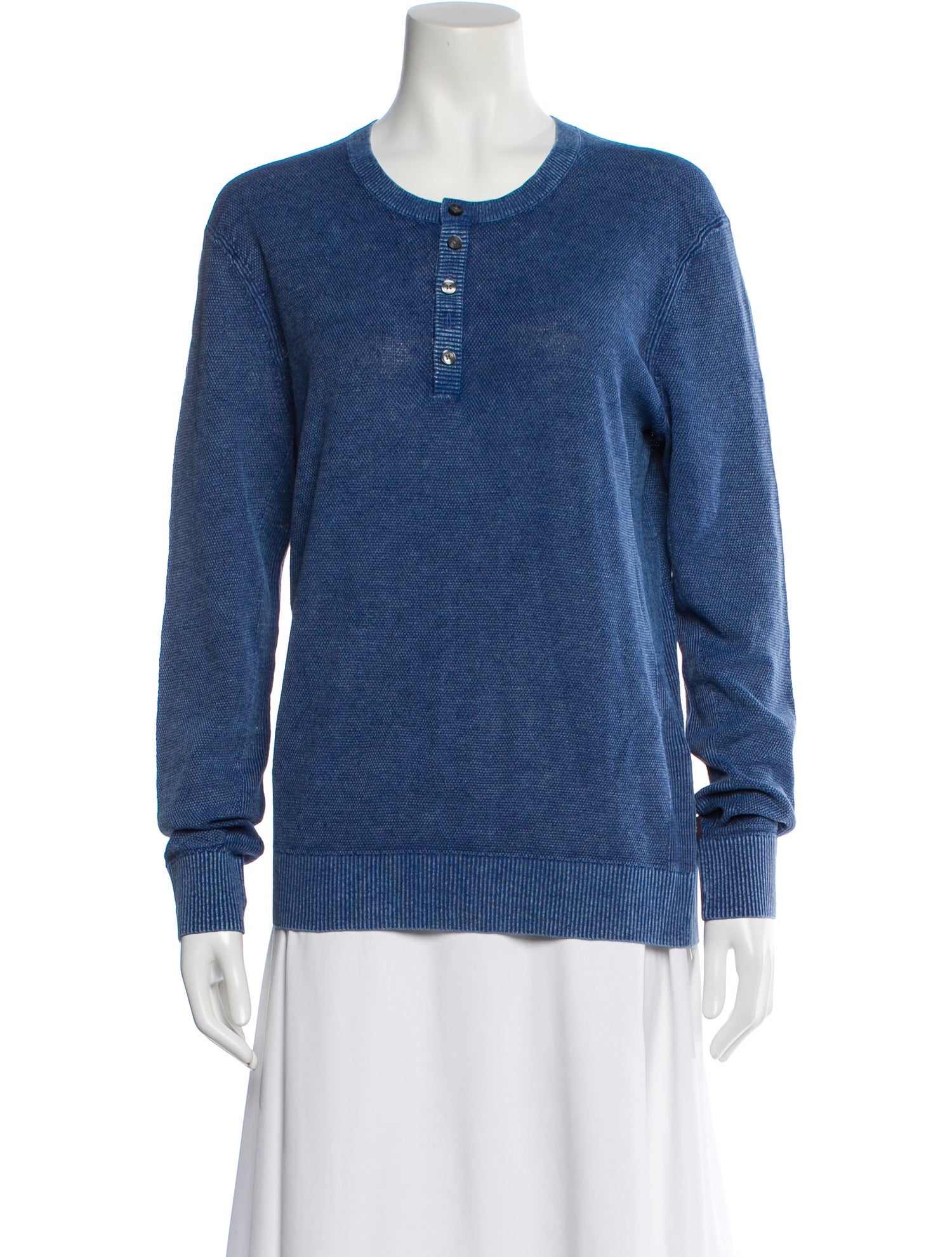 Michael Kors Linen Scoop Neck Sweater