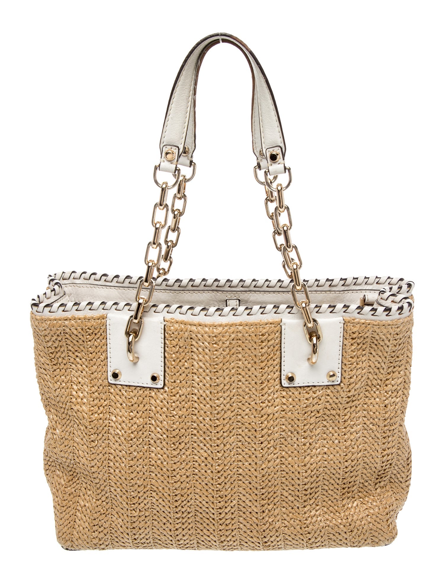 Michael Kors Straw Top Handle Bag