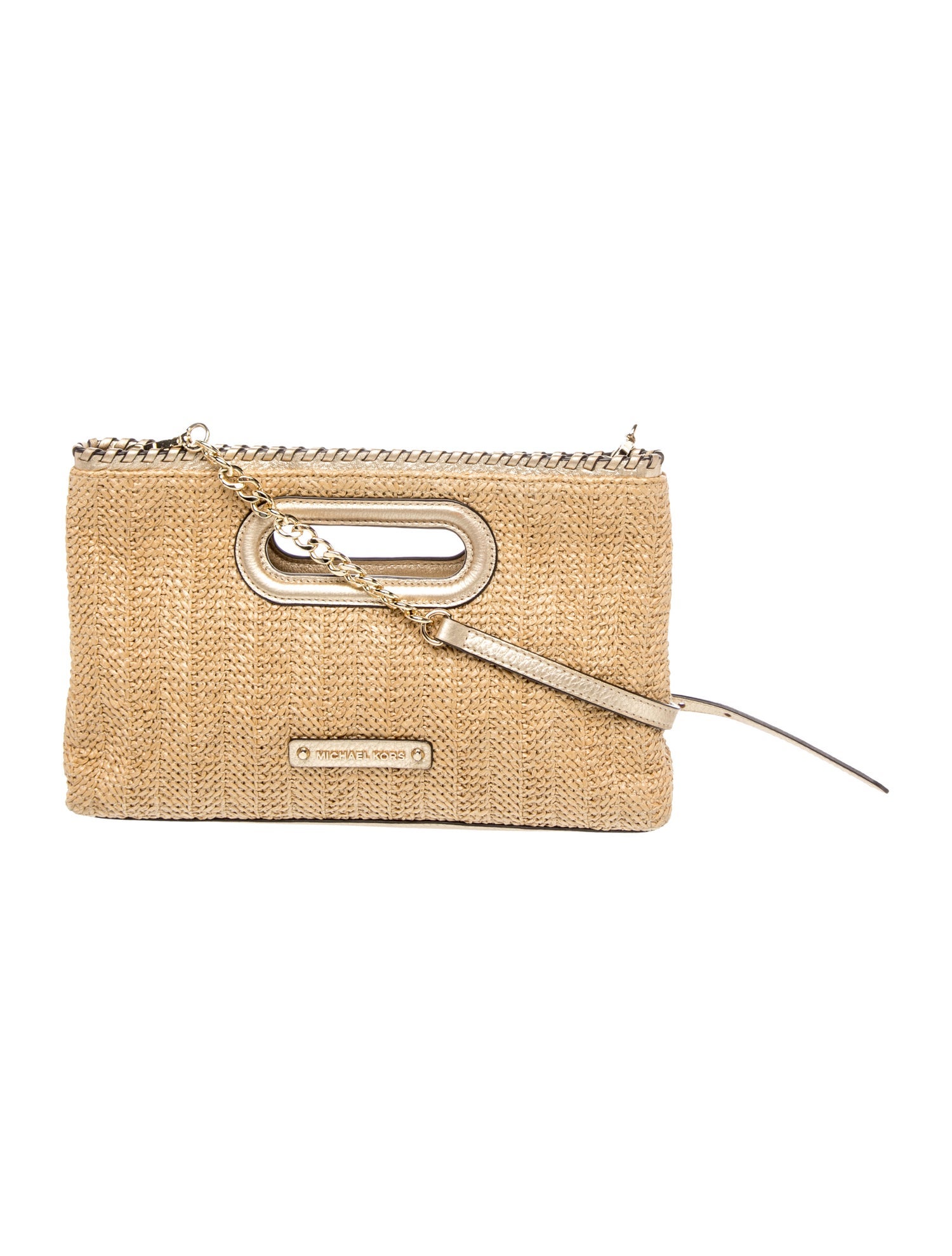 Michael Kors Straw Shoulder Bag