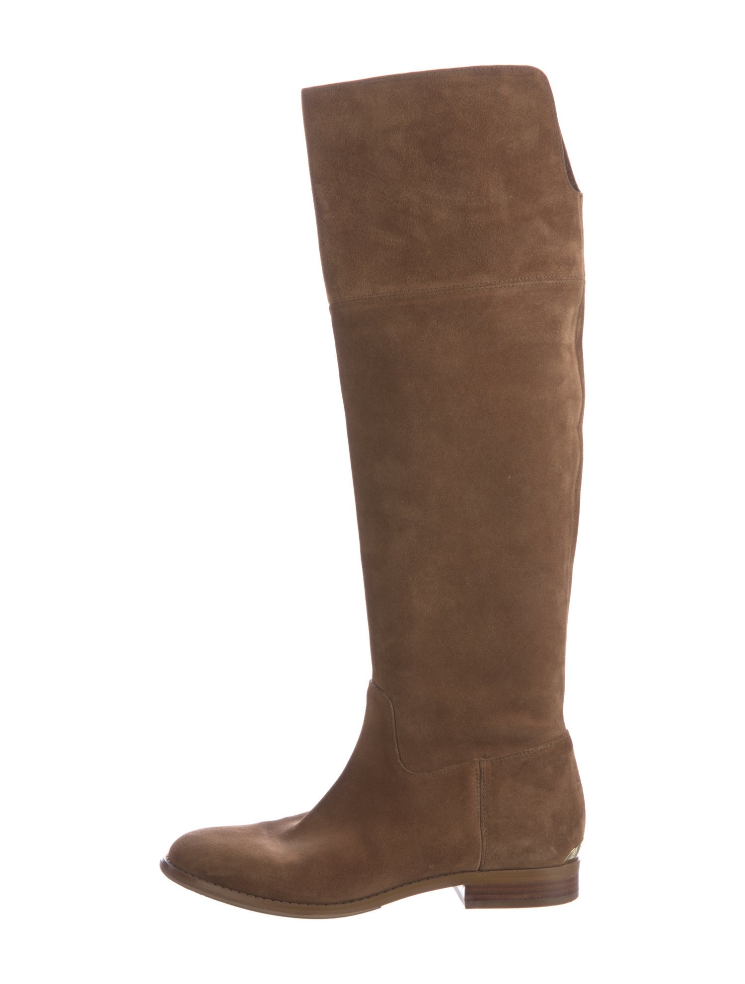 Michael Kors Signature Logo Suede Boots