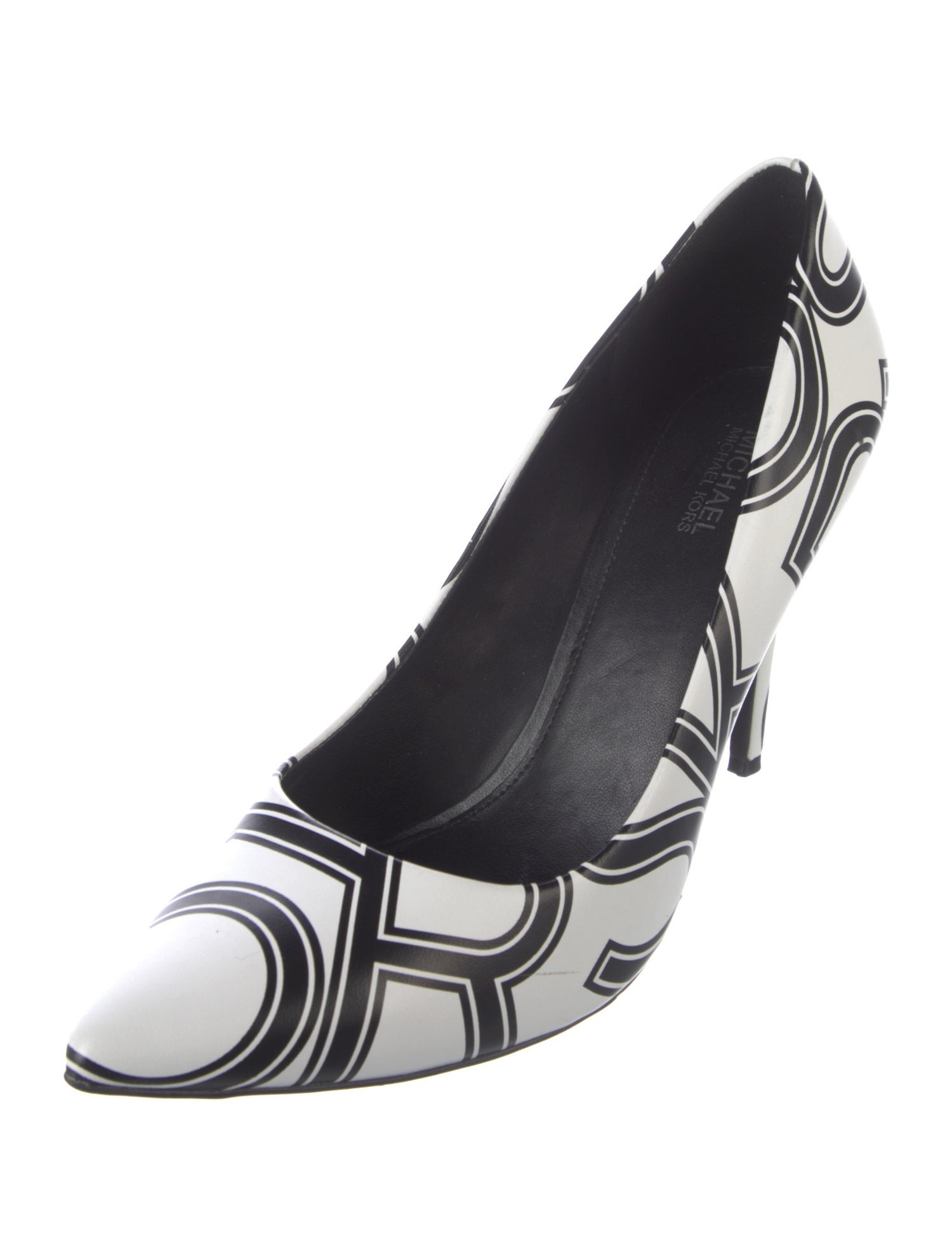 Michael Kors Leather Printed Pumps