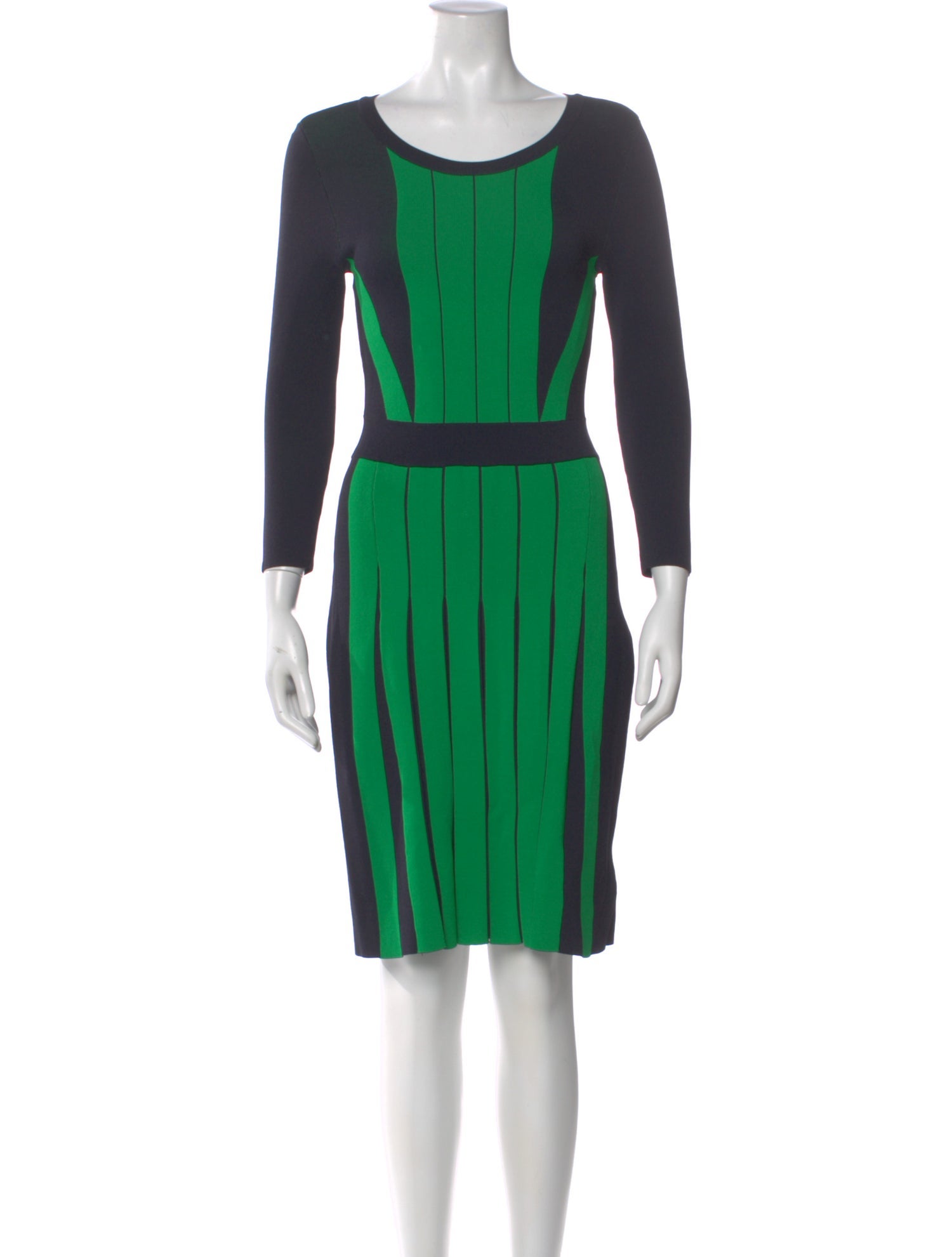 Michael Kors Colorblock Pattern Long Dress