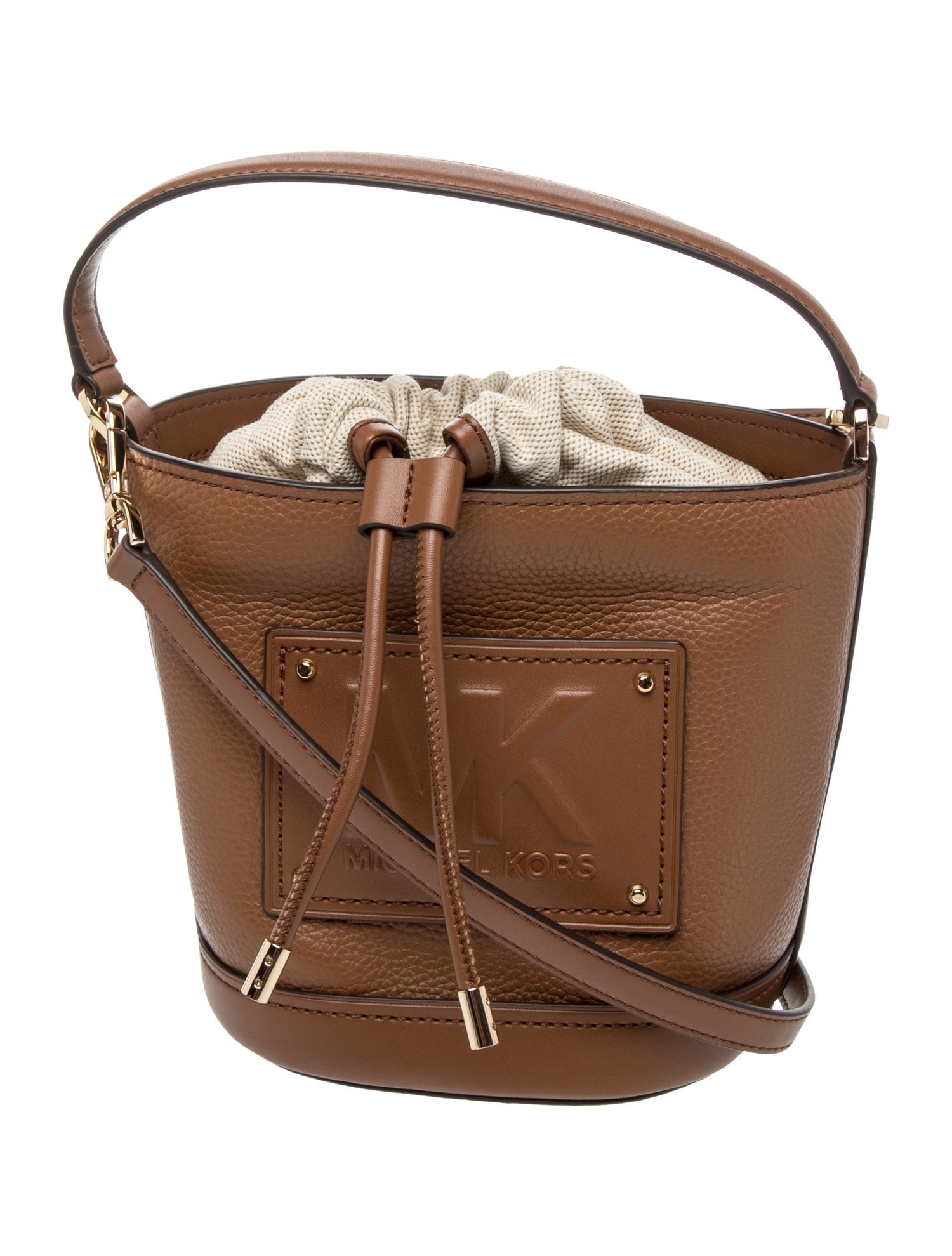 Michael Kors Leather Bucket Bag