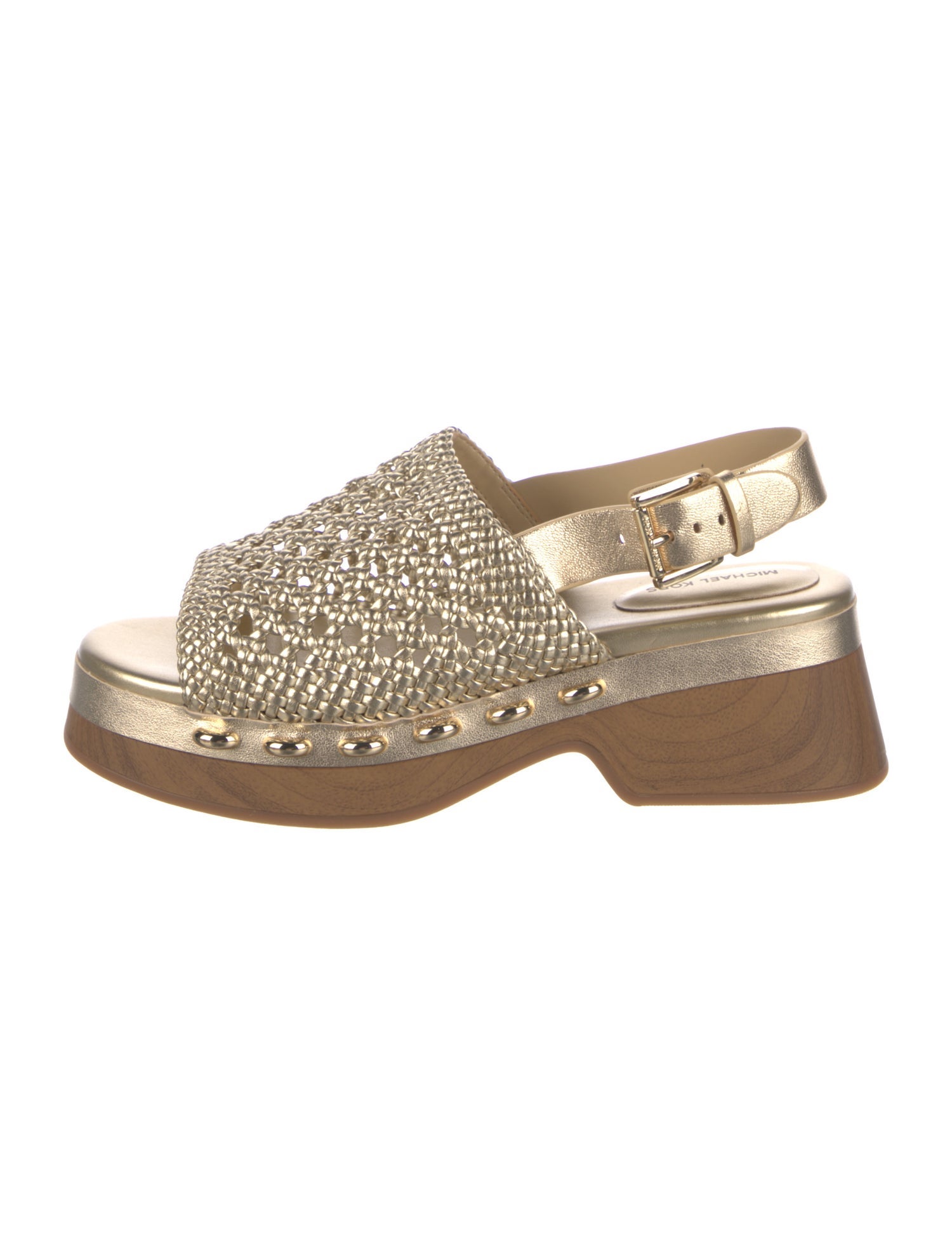 Michael Kors Leather Slingback Sandals