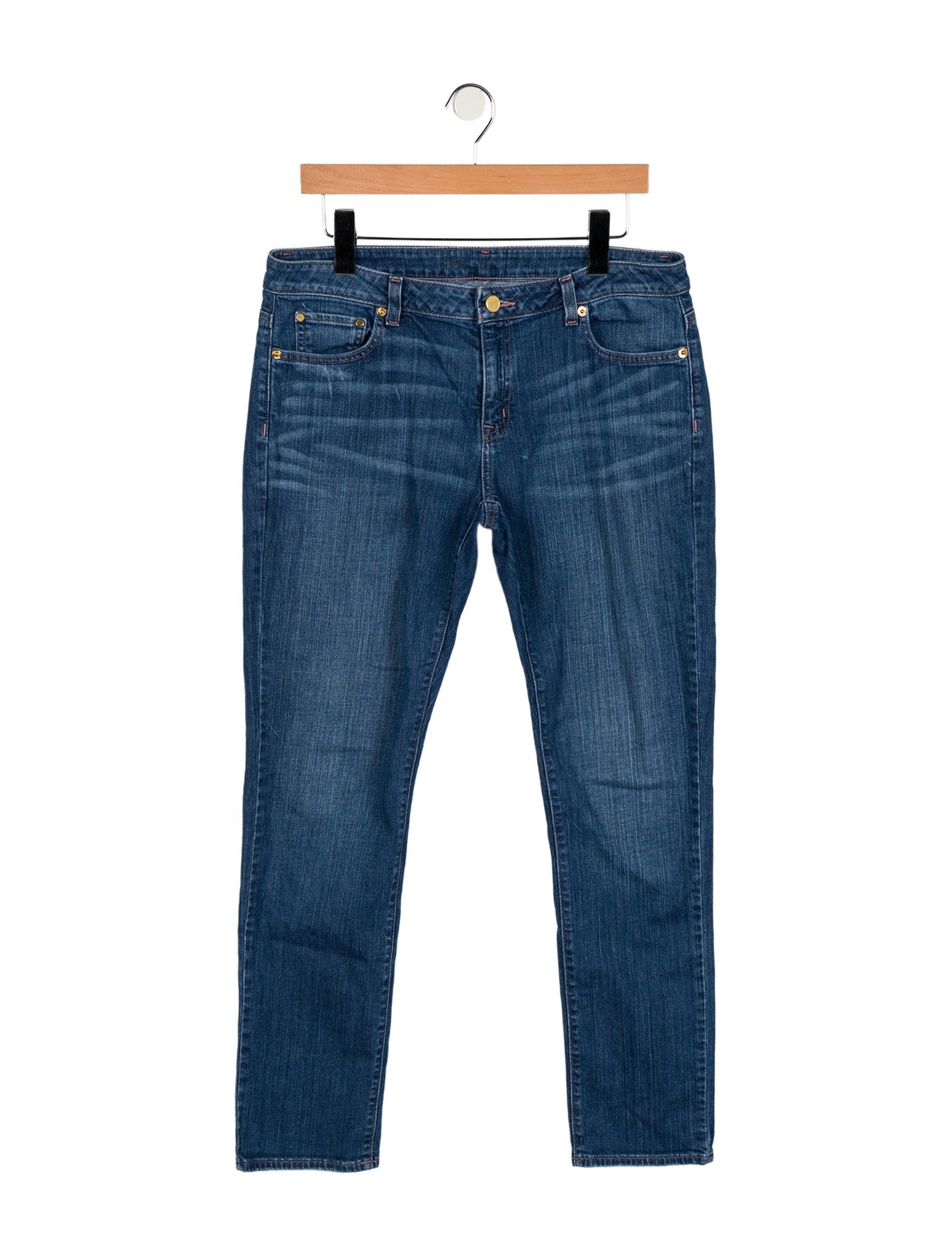 Michael Kors Low-Rise Straight Leg Jeans
