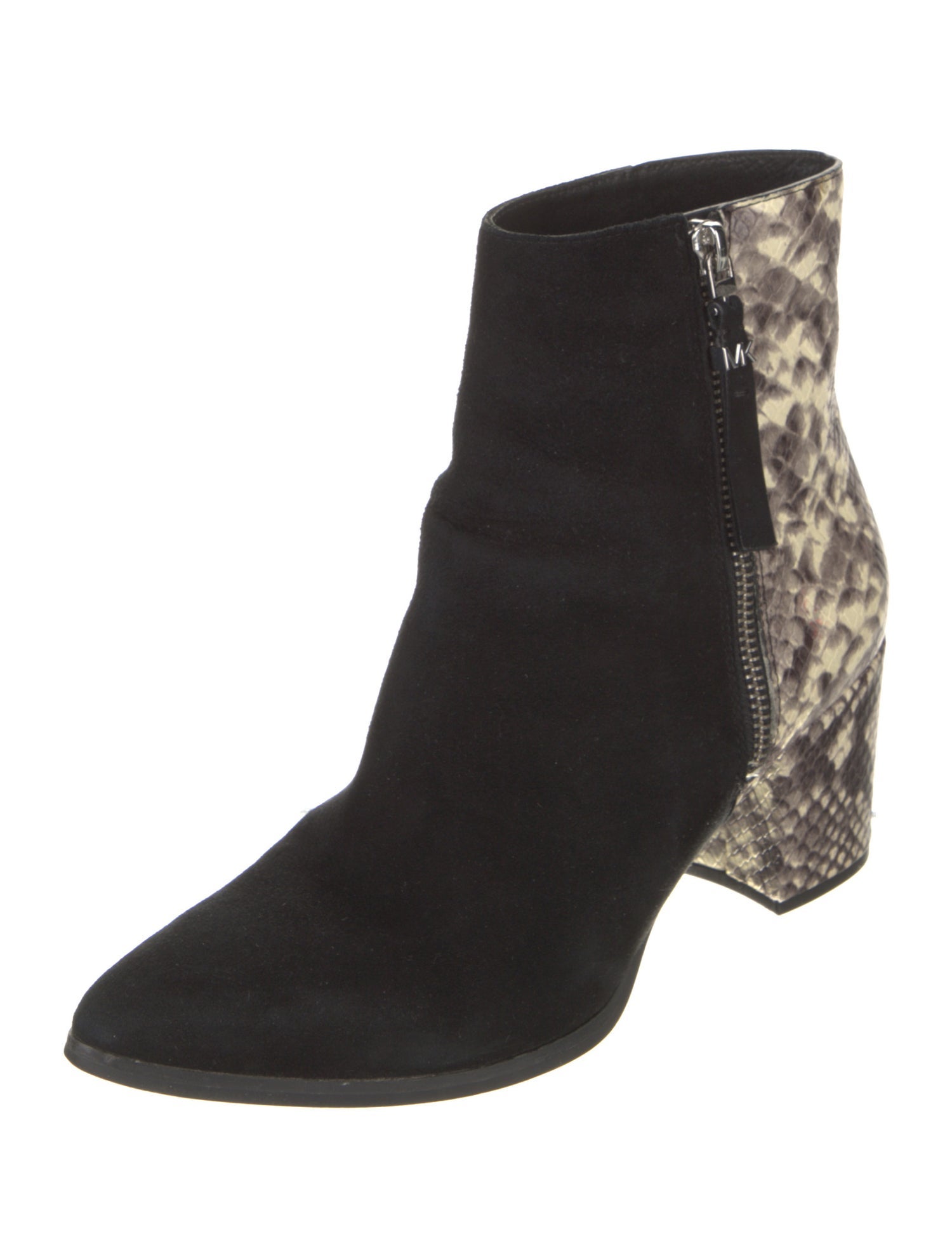 Michael Kors Suede Animal Print Boots