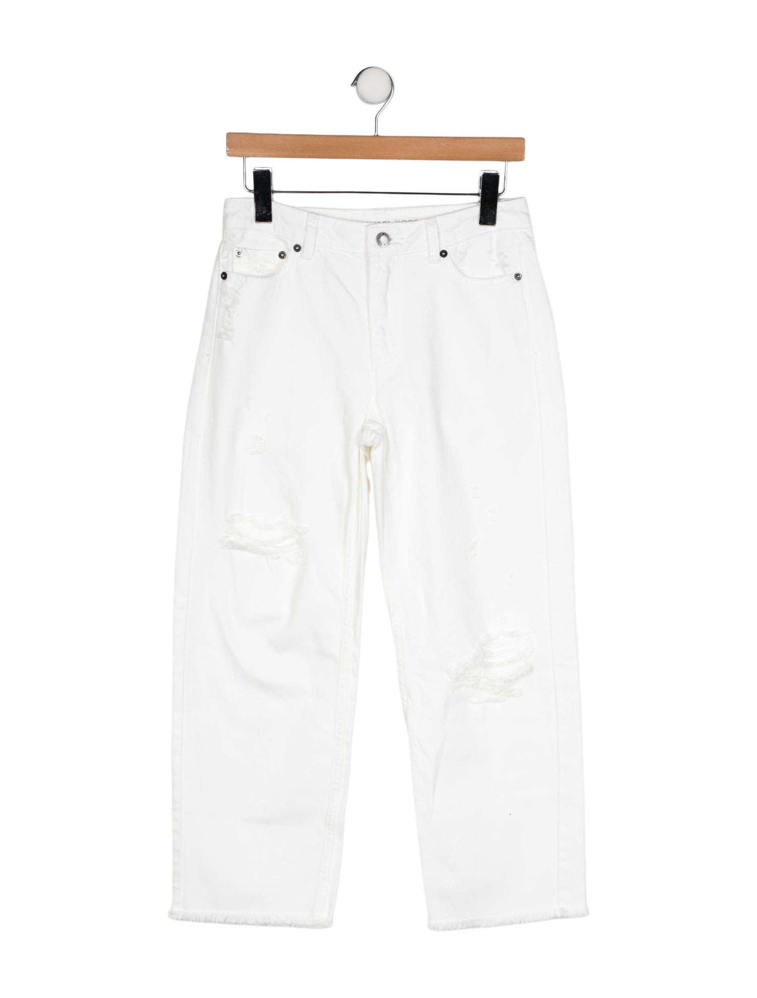 Michael Kors Mid-Rise Wide Leg Jeans