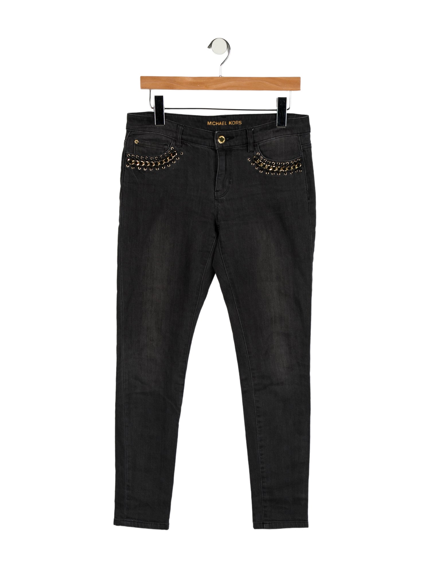 Michael Kors Mid-Rise Skinny Leg Jeans