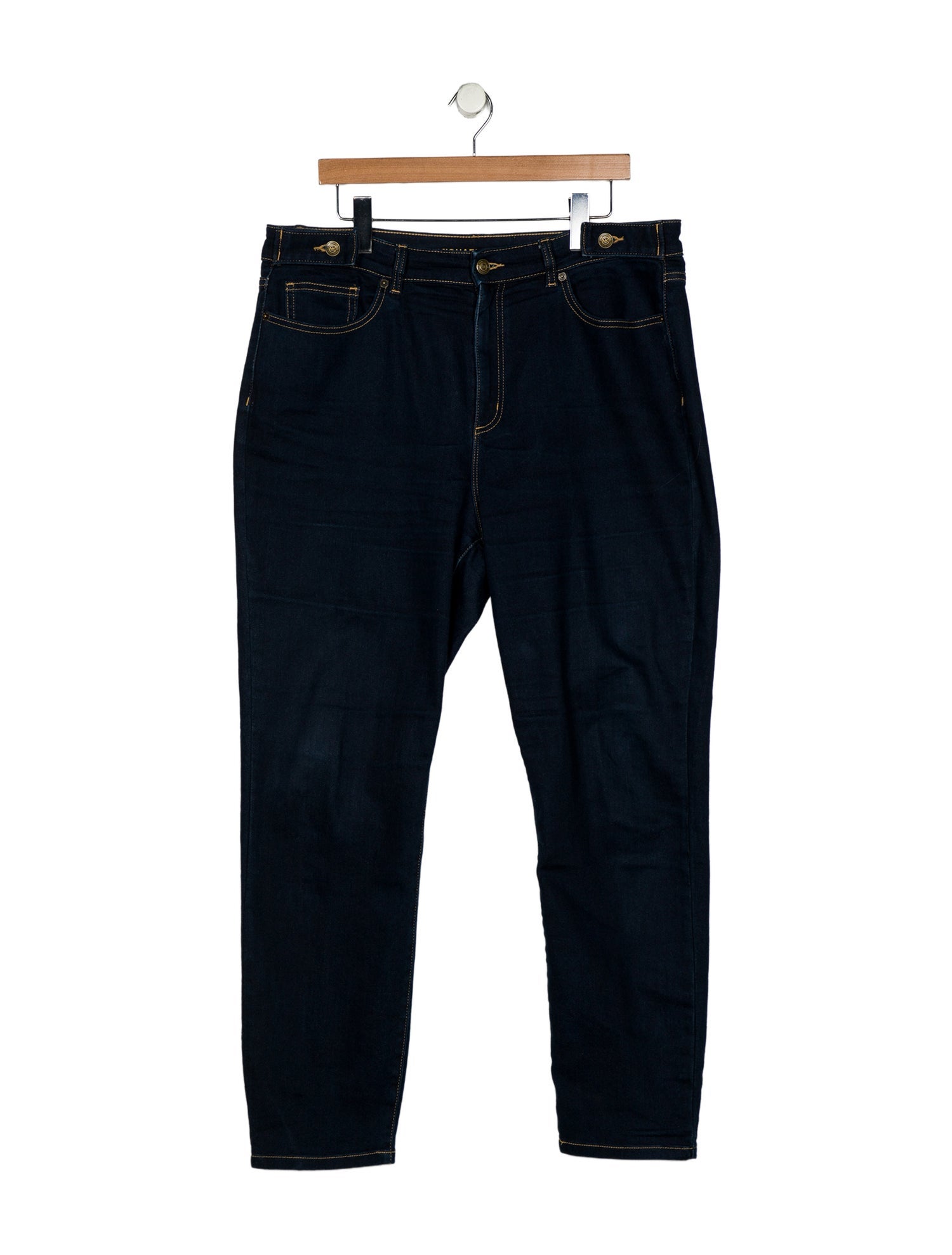 Michael Kors High-Rise Straight Leg Jeans