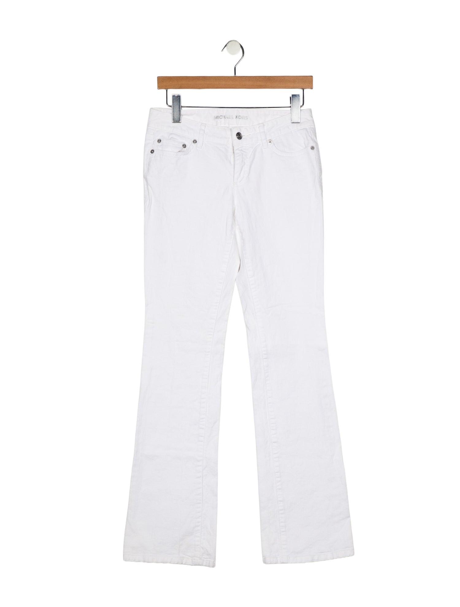 Michael Kors Low-Rise Straight Leg Jeans