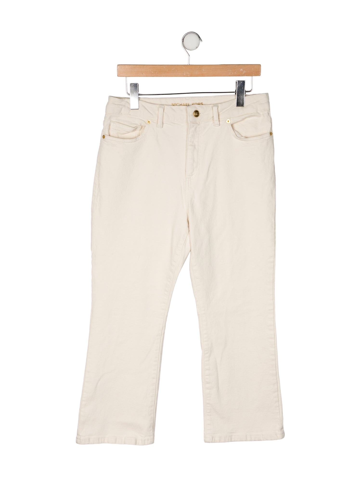 Michael Kors High-Rise Straight Leg Jeans