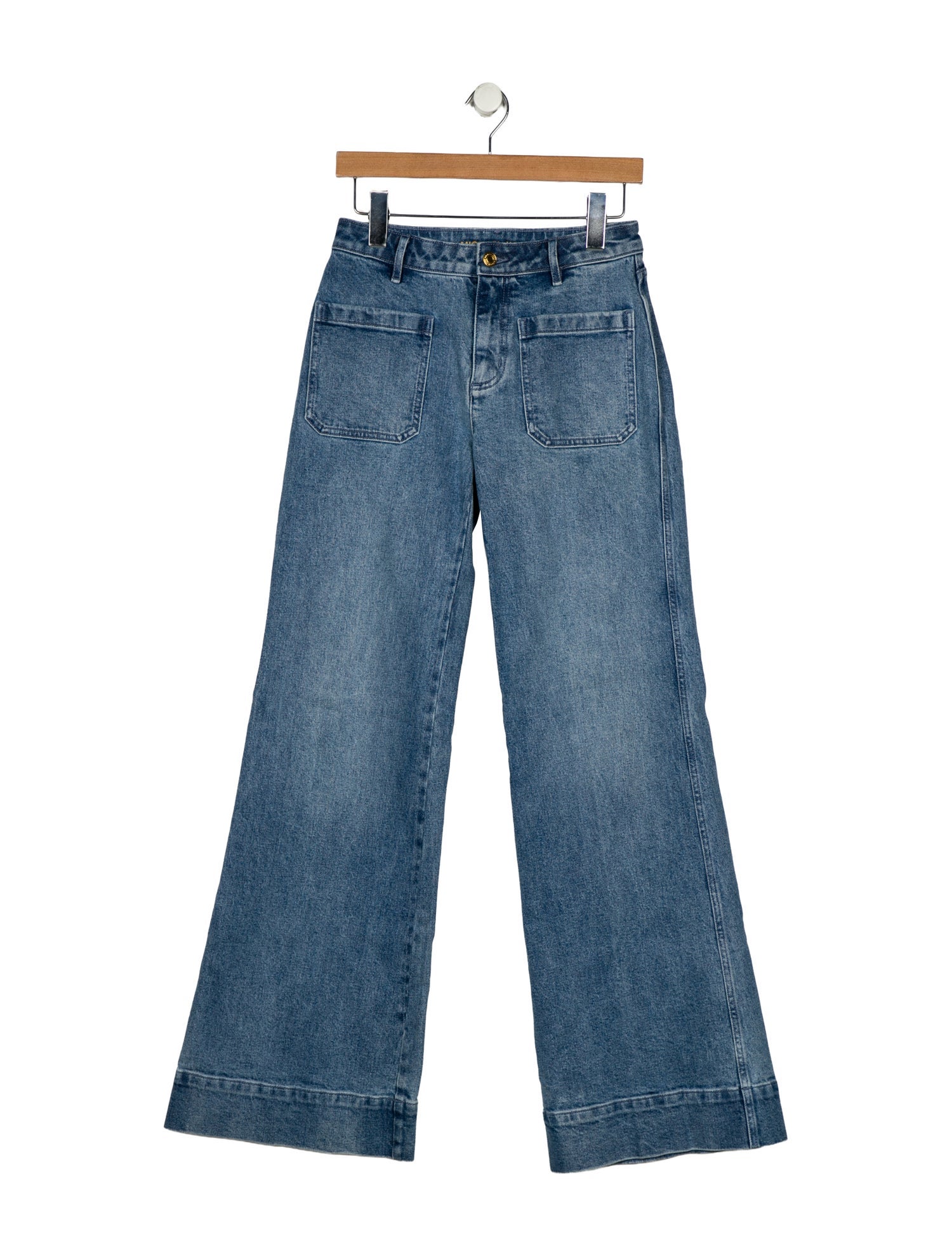 Michael Kors Low-Rise Wide Leg Jeans