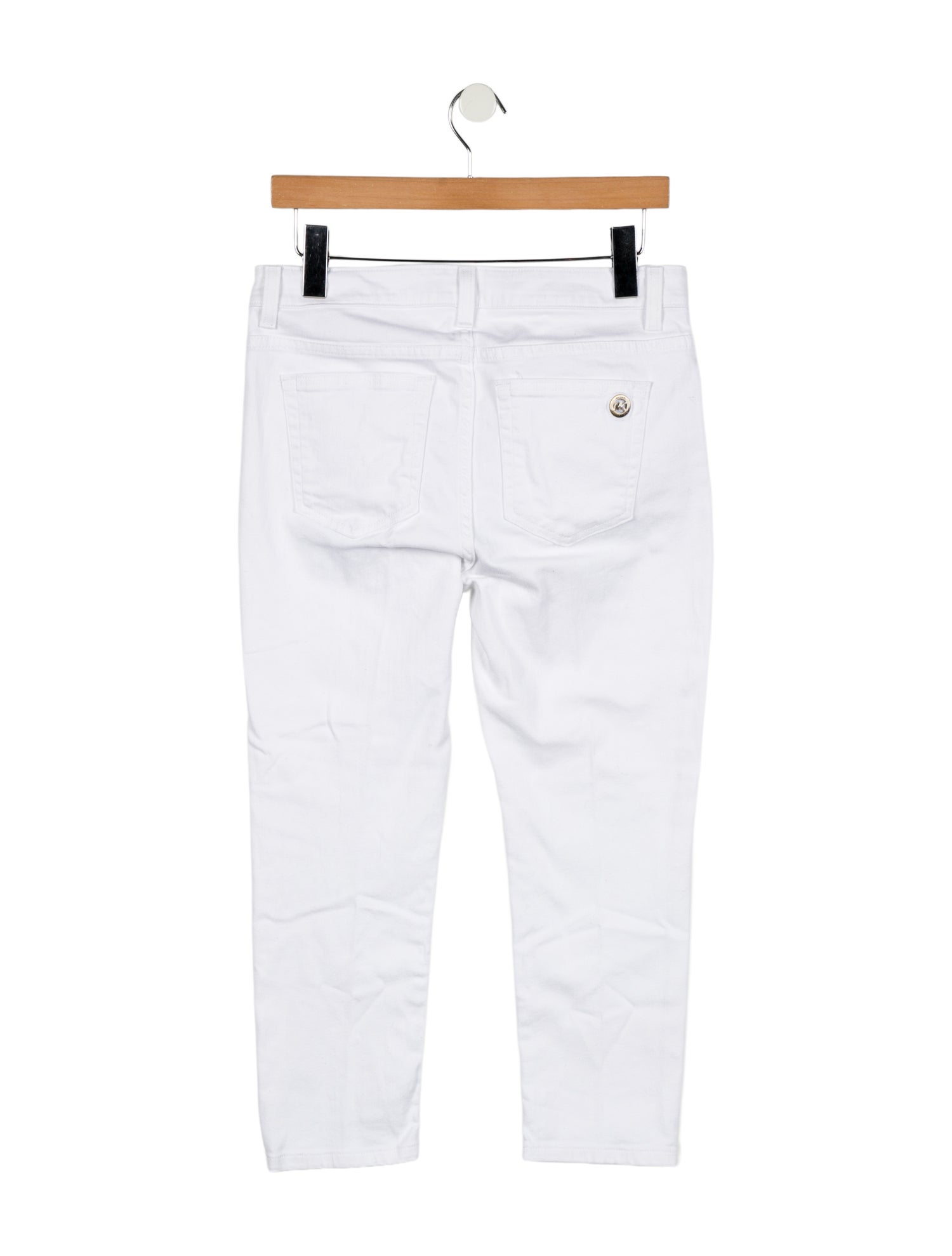 Michael Kors Mid-Rise Straight Leg Jeans