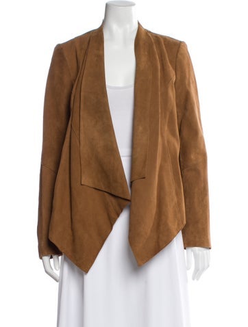 Pre-owned Michael Michael Kors Leather Jacket In Brown