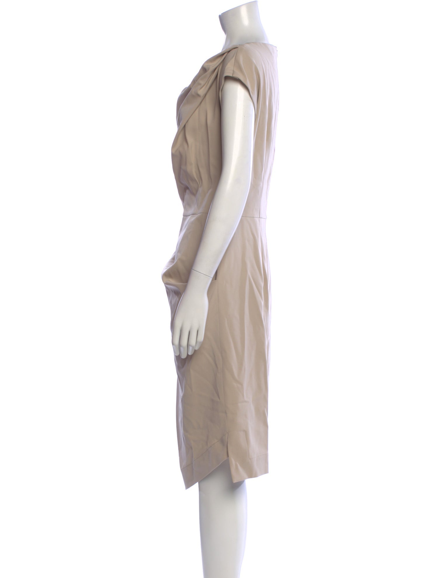 princess polly baby blue dress Michael Kors chain-belt ribbed-knit Midi Dress | Brown