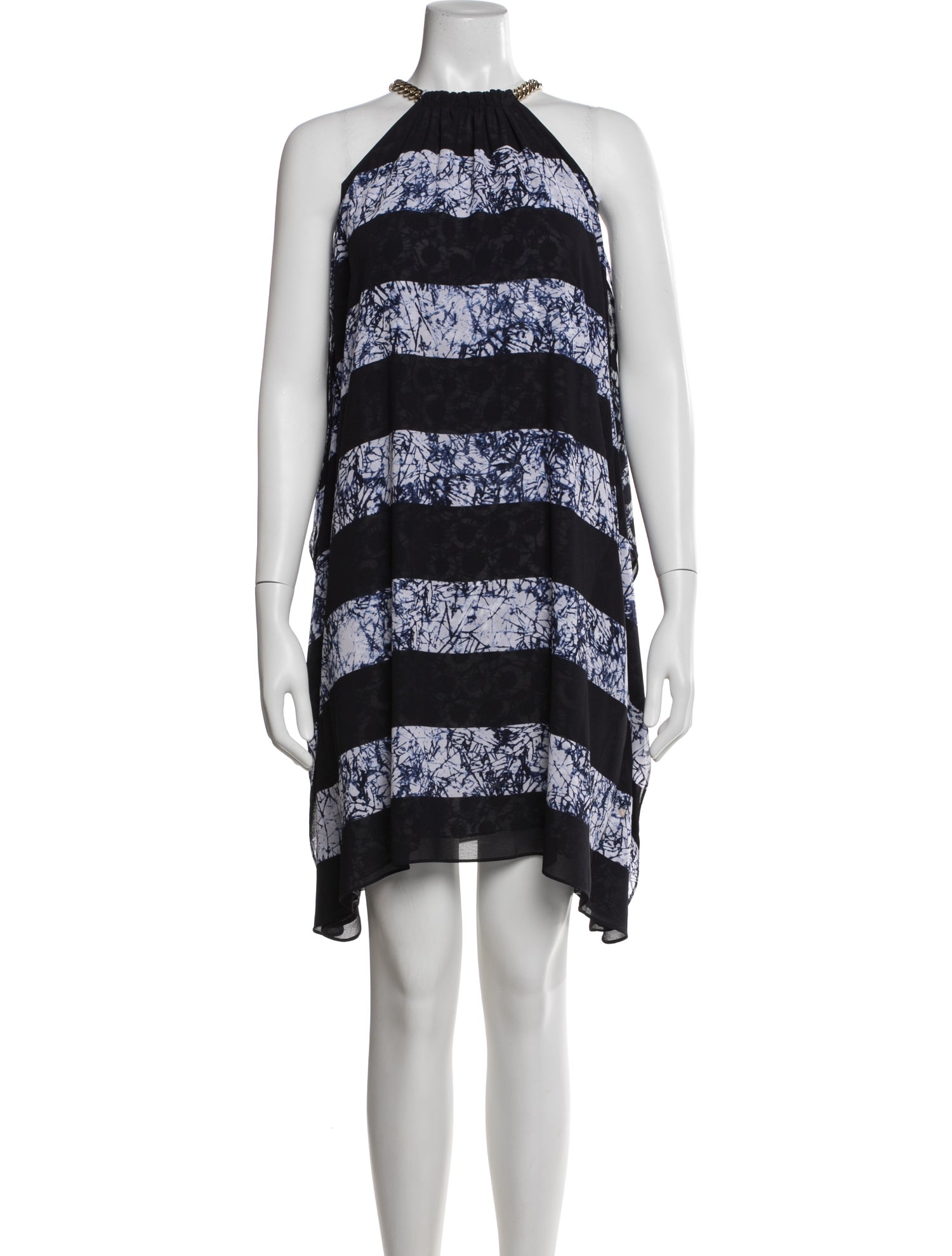 michael kors black and white dress Women Size 6 Michael Kors Made in Italy Black, White Plaid Wool Skirt Lace  Top Dress main image 1