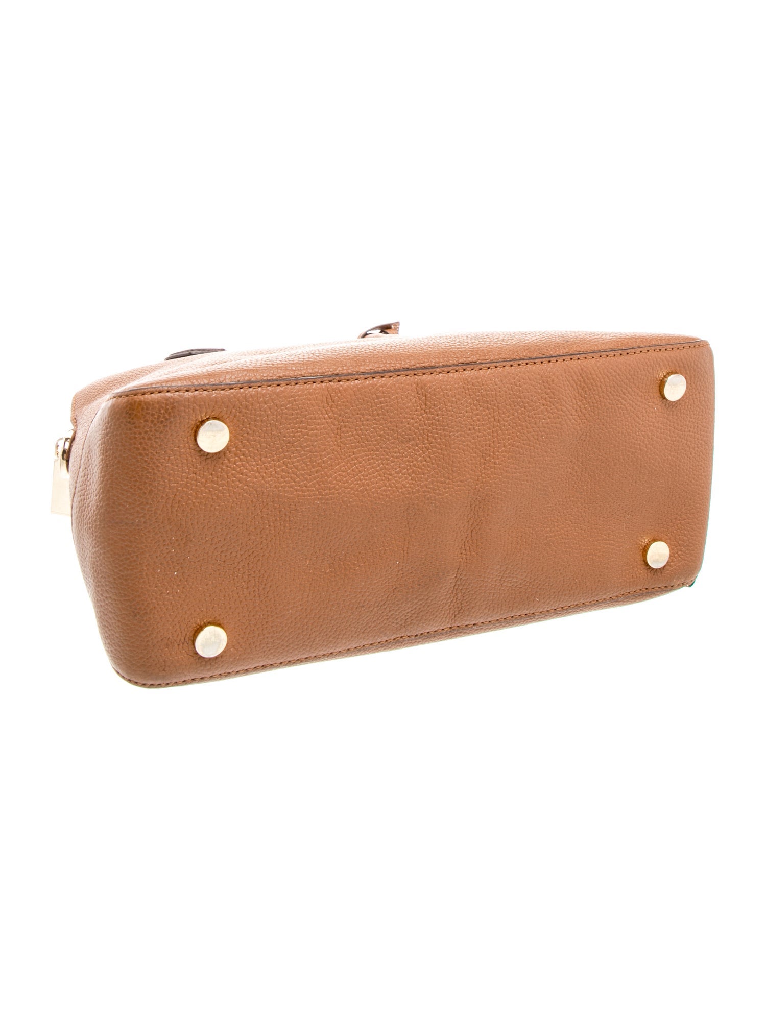 ロン・ミラー ゴルフャディバッグ USED Michael Kors Leather Top Handle Bag - Brown Handle Bags, Handbags