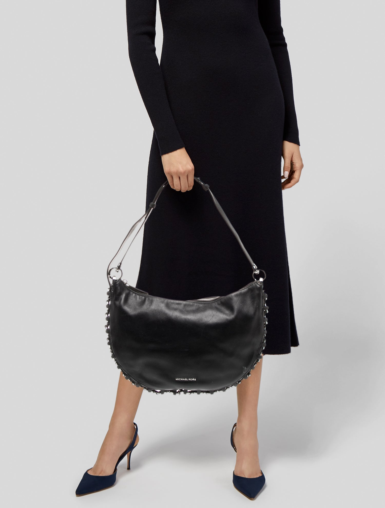 Michael Kors Laser-Cut Crossbody Bag - Pink Crossbody Bags