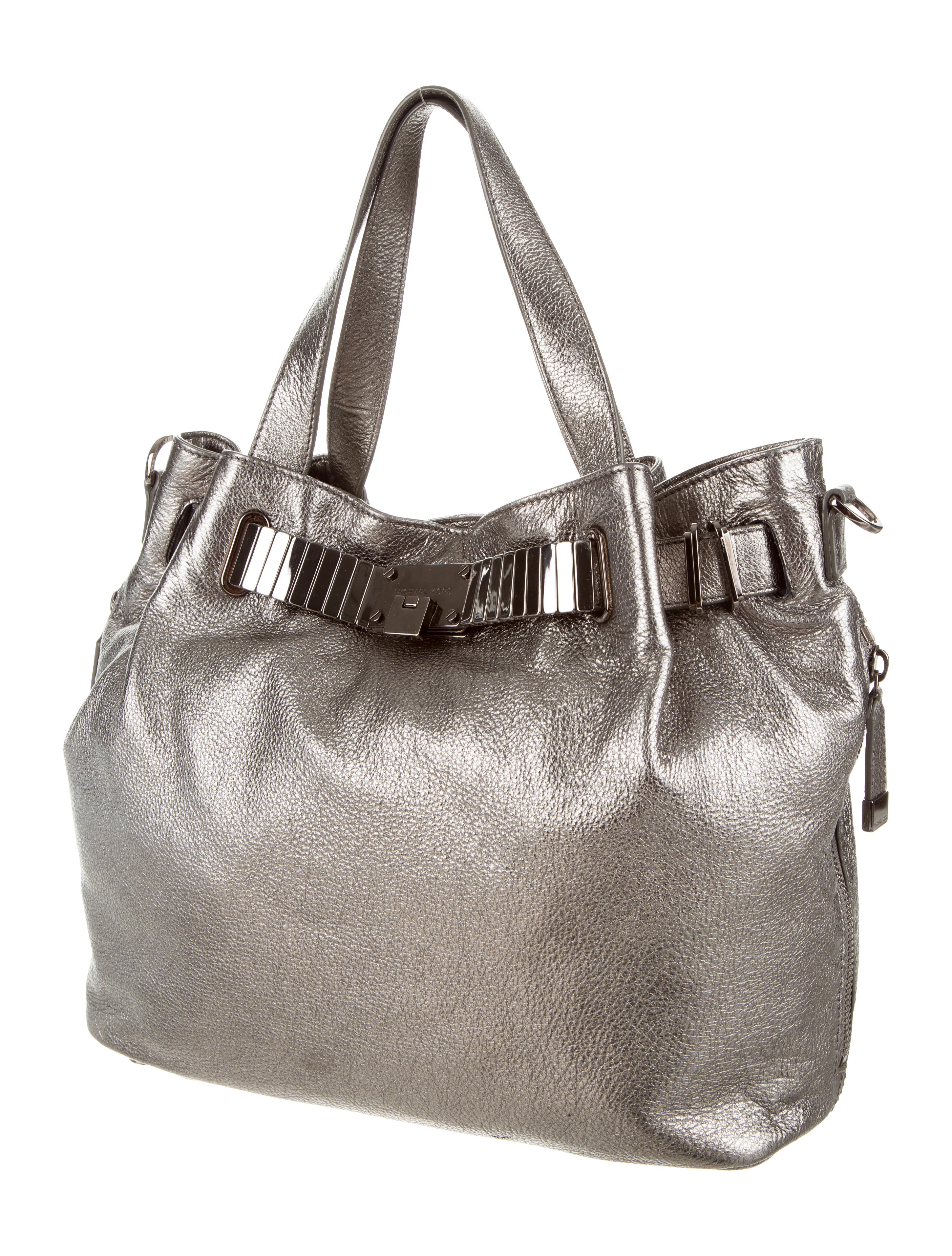 michael kors metallic satchel