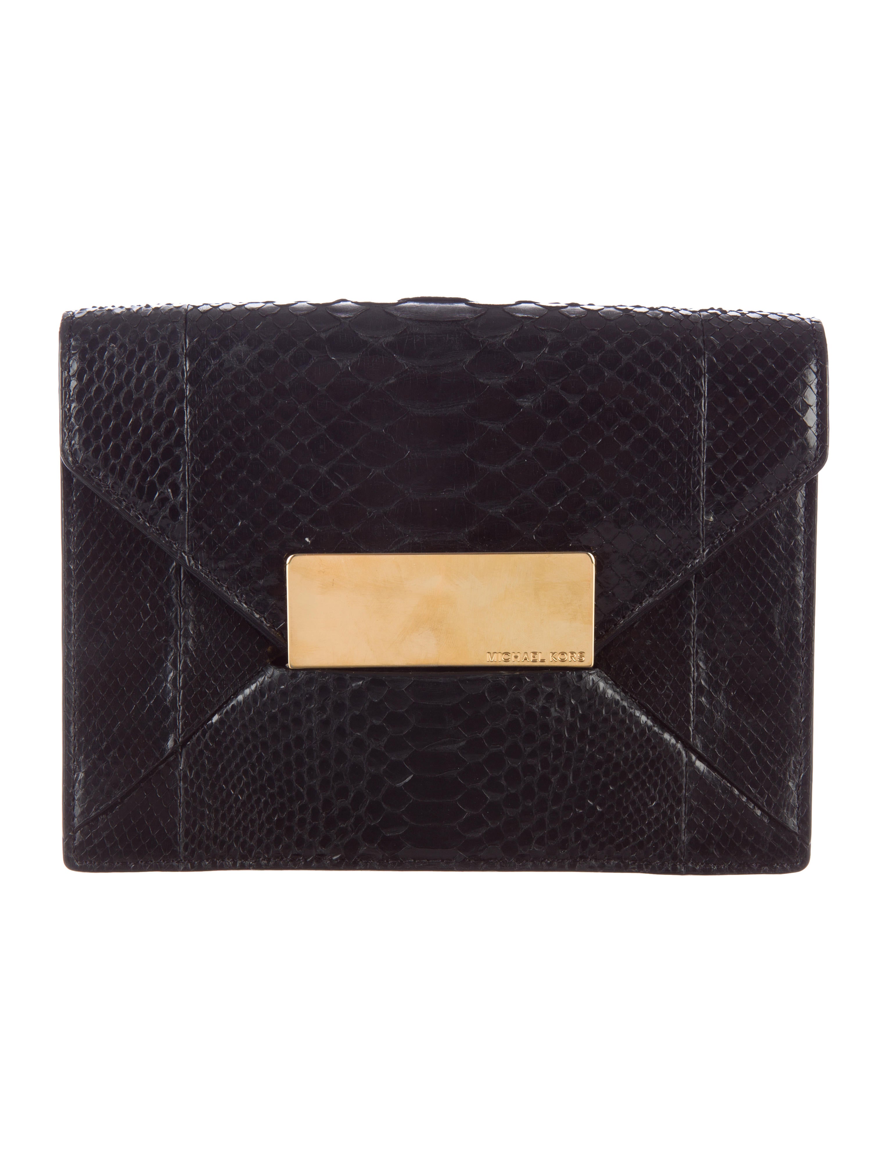 Michael Kors Python Envelope Clutch