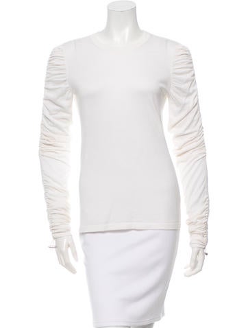 Michael Kors Long Sleeve Drawstring Top