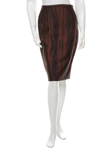 Michael Kors Abstract Print Pencil Skirt