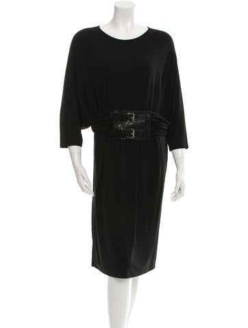 Michael Kors Belted Midi Dress