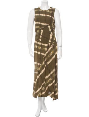 Michael Kors Linen Sleeveless Maxi Dress
