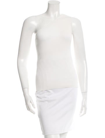 Michael Kors One-Shoulder Knitted Top