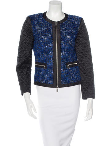 Michael Kors Quilted Tweed Jacket