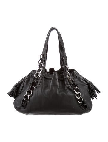 Michael Kors Chain-Link & Leather Shoulder Bag