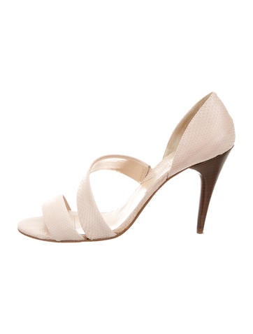 Michael Kors Snakeskin Crossover Sandals