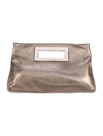 Michael Kors Metallic Cutout Handle Bag