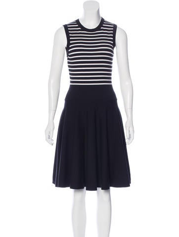 Michael Kors Wool Striped Dress