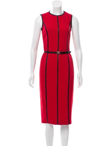 Michael Kors Belted Midi Dress